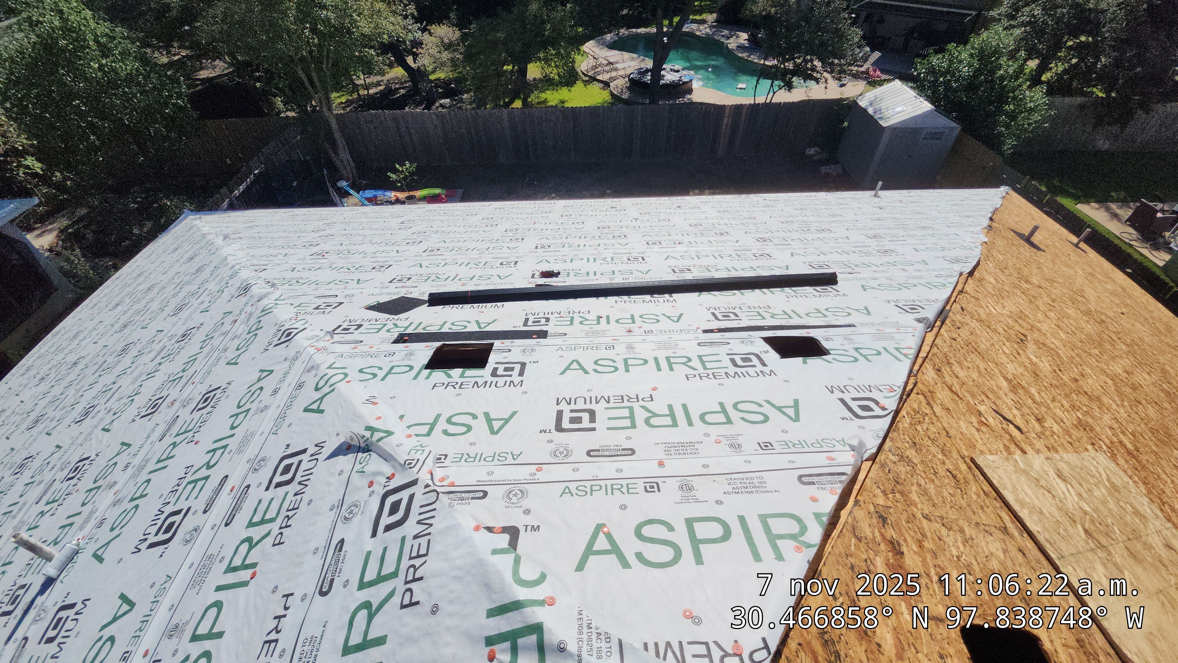 Asphalt Shingle Roof Replacement and Hail Damage Repair in Cedar Park by Caliber Restoration LLC
