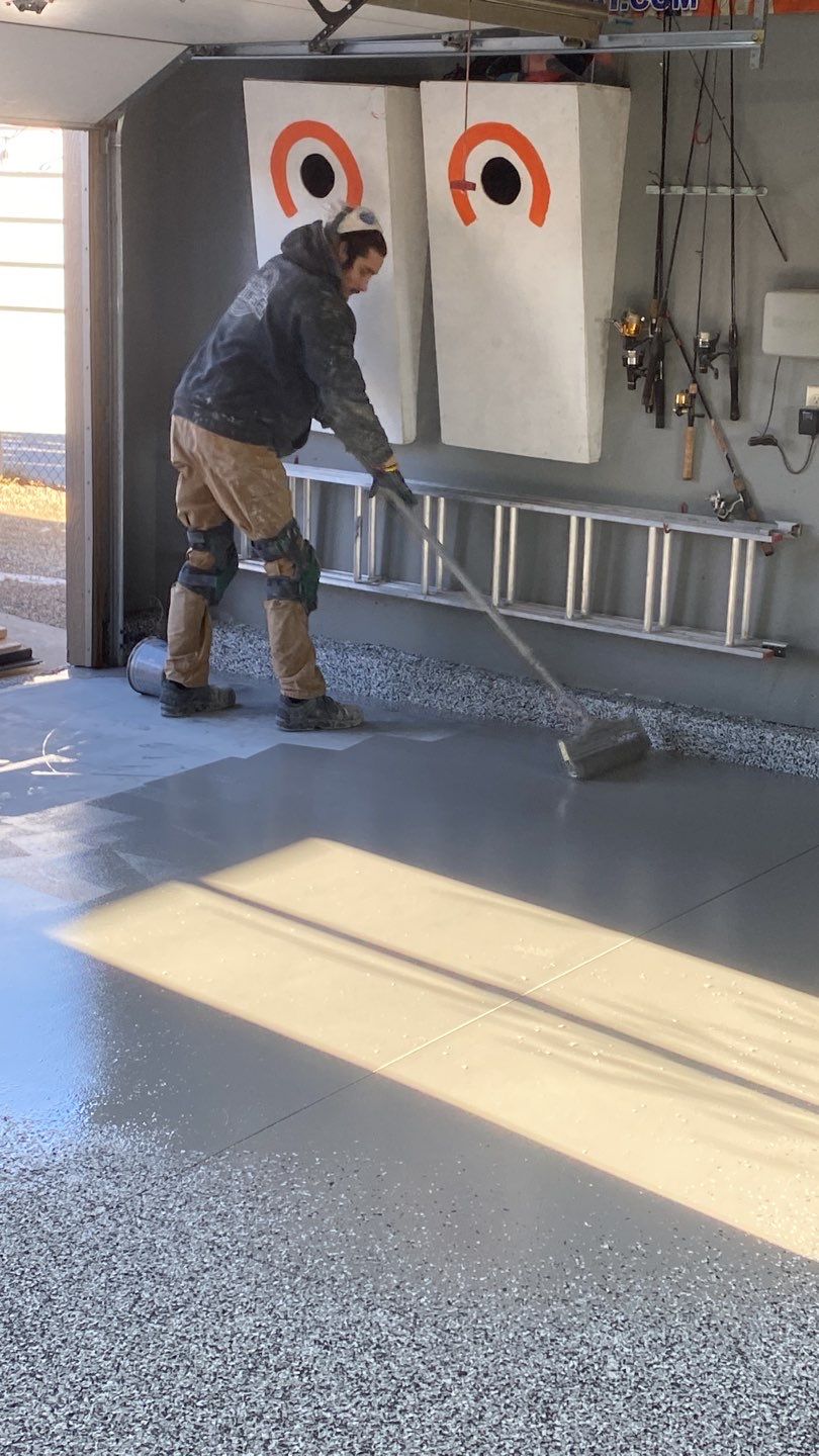 Garage using Domino  by Select Painting, Coatings & Garage Cabinets