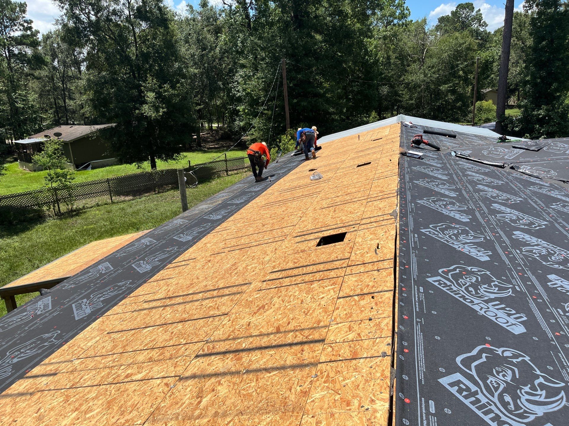 Residential Roofing Installation using Owen's Corning Duration (Lifetime) Shingles by Roof Repair Company