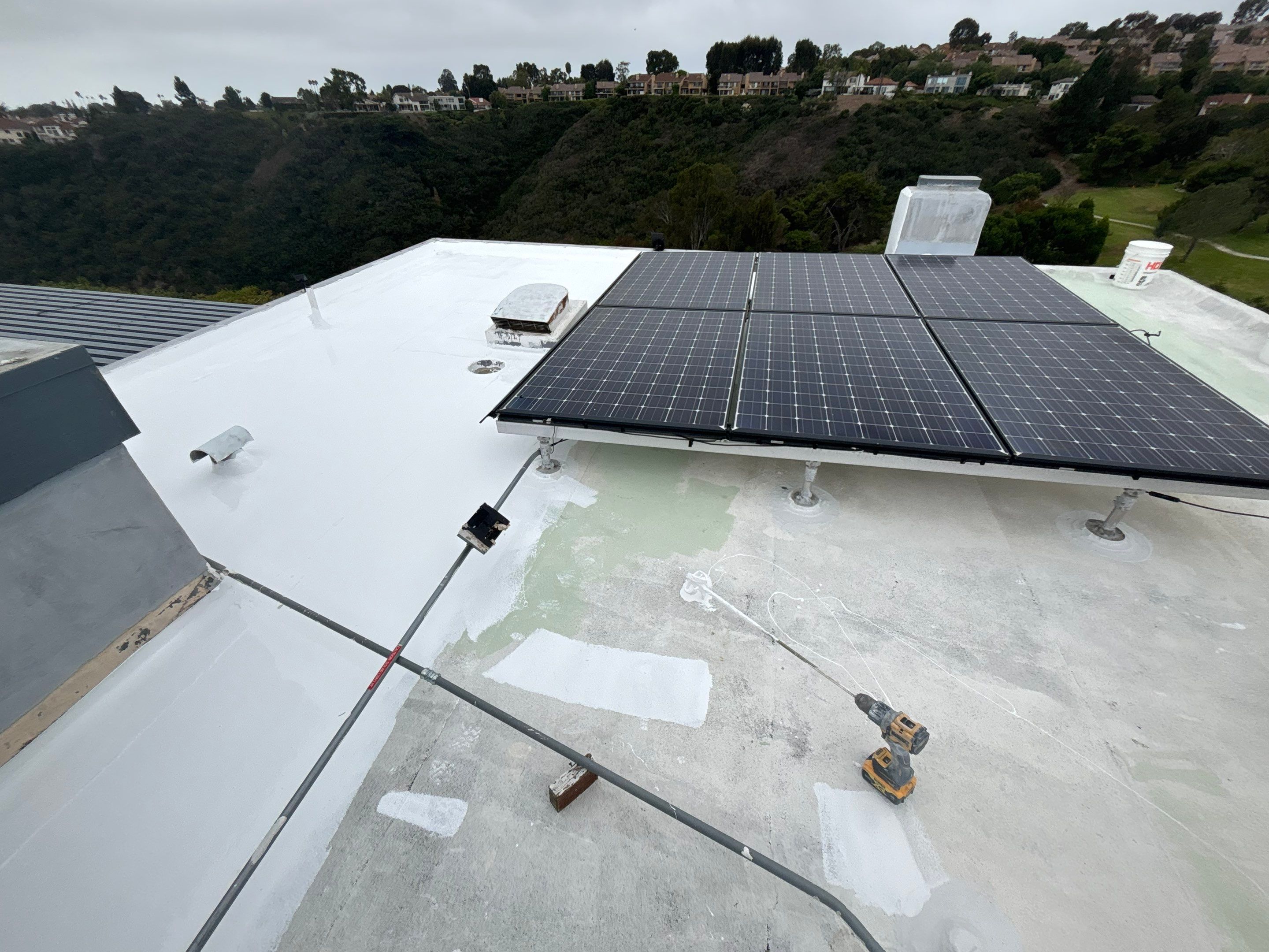 La Jolla Silicone Roof Restoration | Uniflex 20-Year Roof Coating System by Zenith Roofing Services