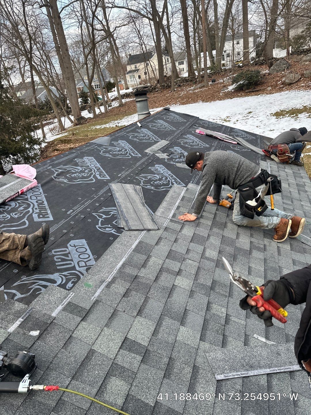 Residential Roofing Installation using Owens Corning Duration Estate Gray by A Plus Exterior