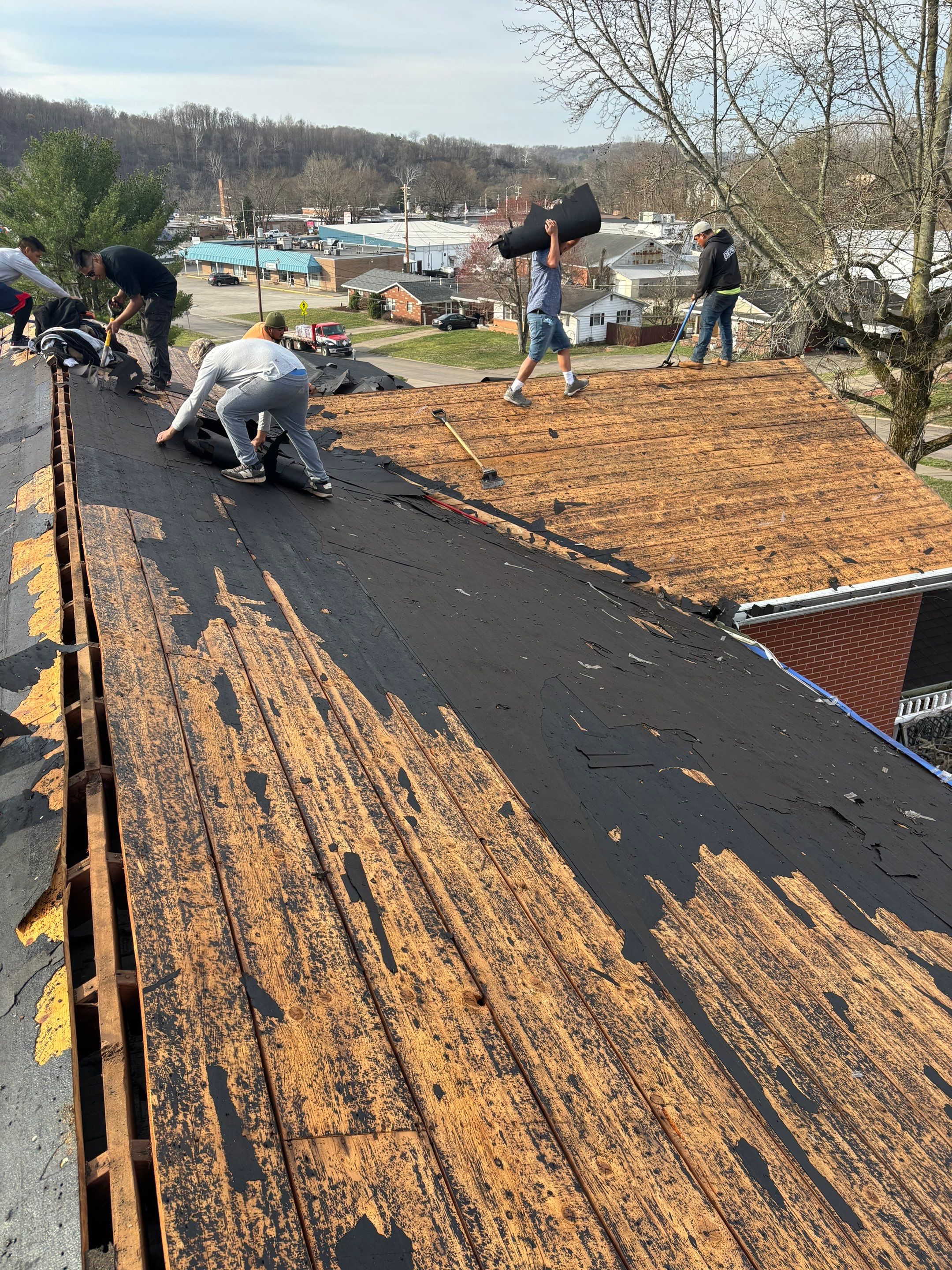 Residential Roofing Installation using GAF TImberline HDZ Hickory by Rainstoppers Roofing