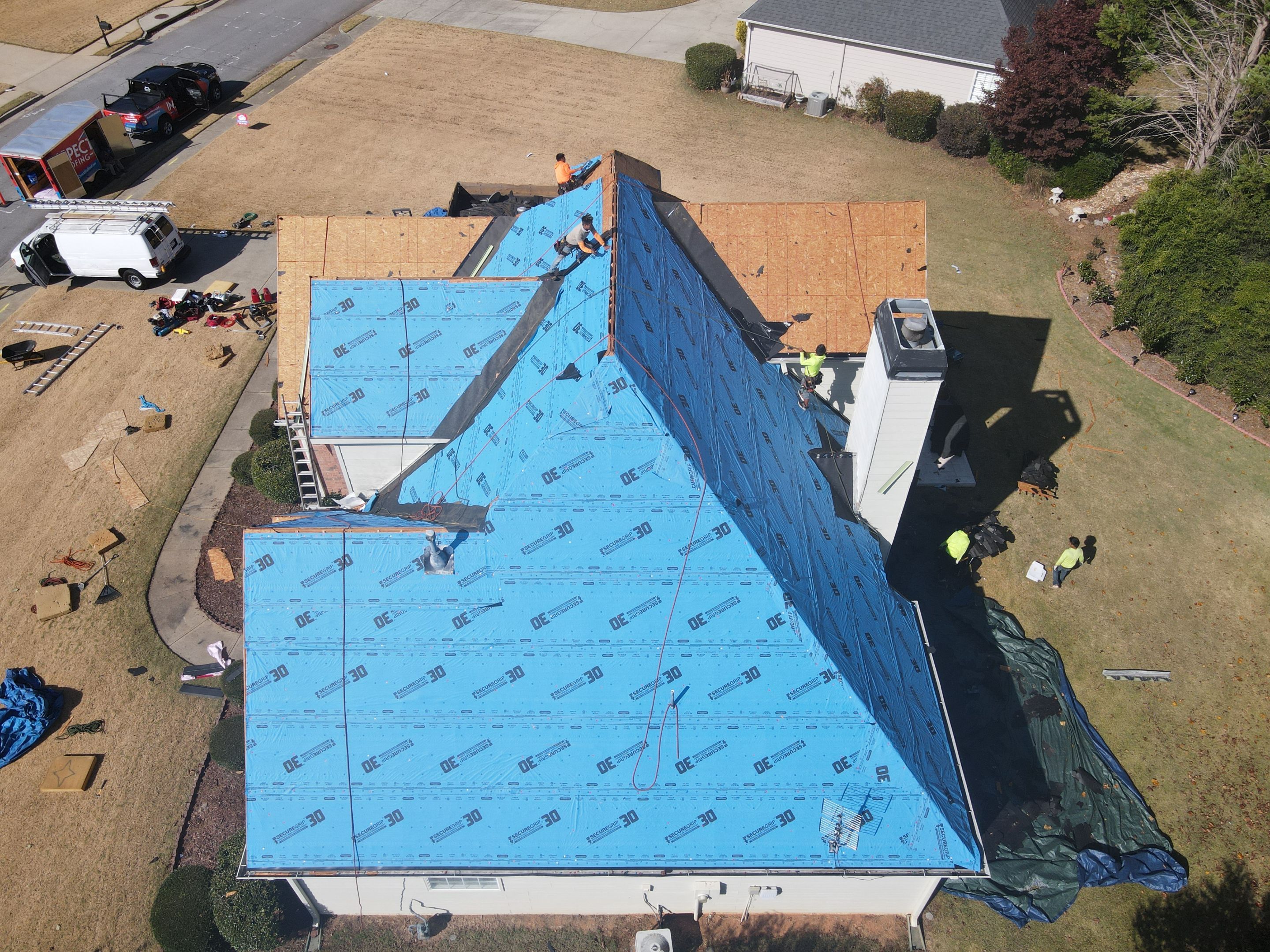Residential Roofing Installation using Owens Corning by Inspector Roofing and Restoration