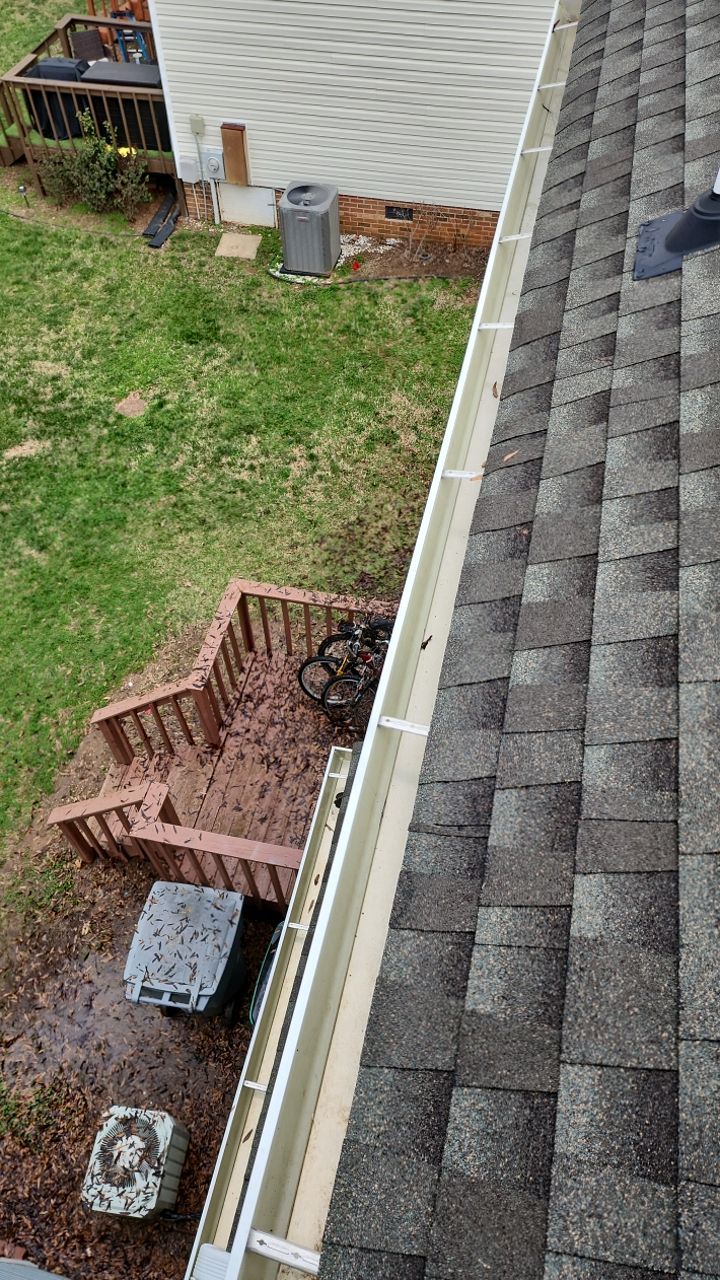 Gutter Cleaning using water by Power Wash Masters LLC