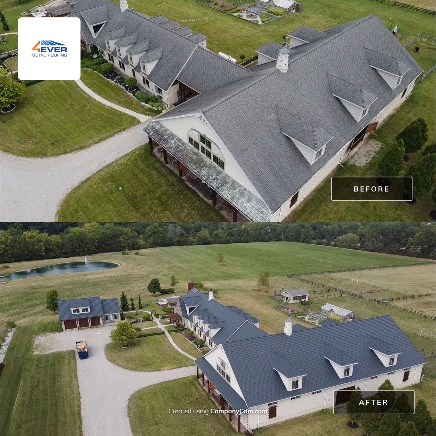 Burnished Slate Metal Shake Roof Installation – Bowling Green, OH by 4Ever Metal Roofing