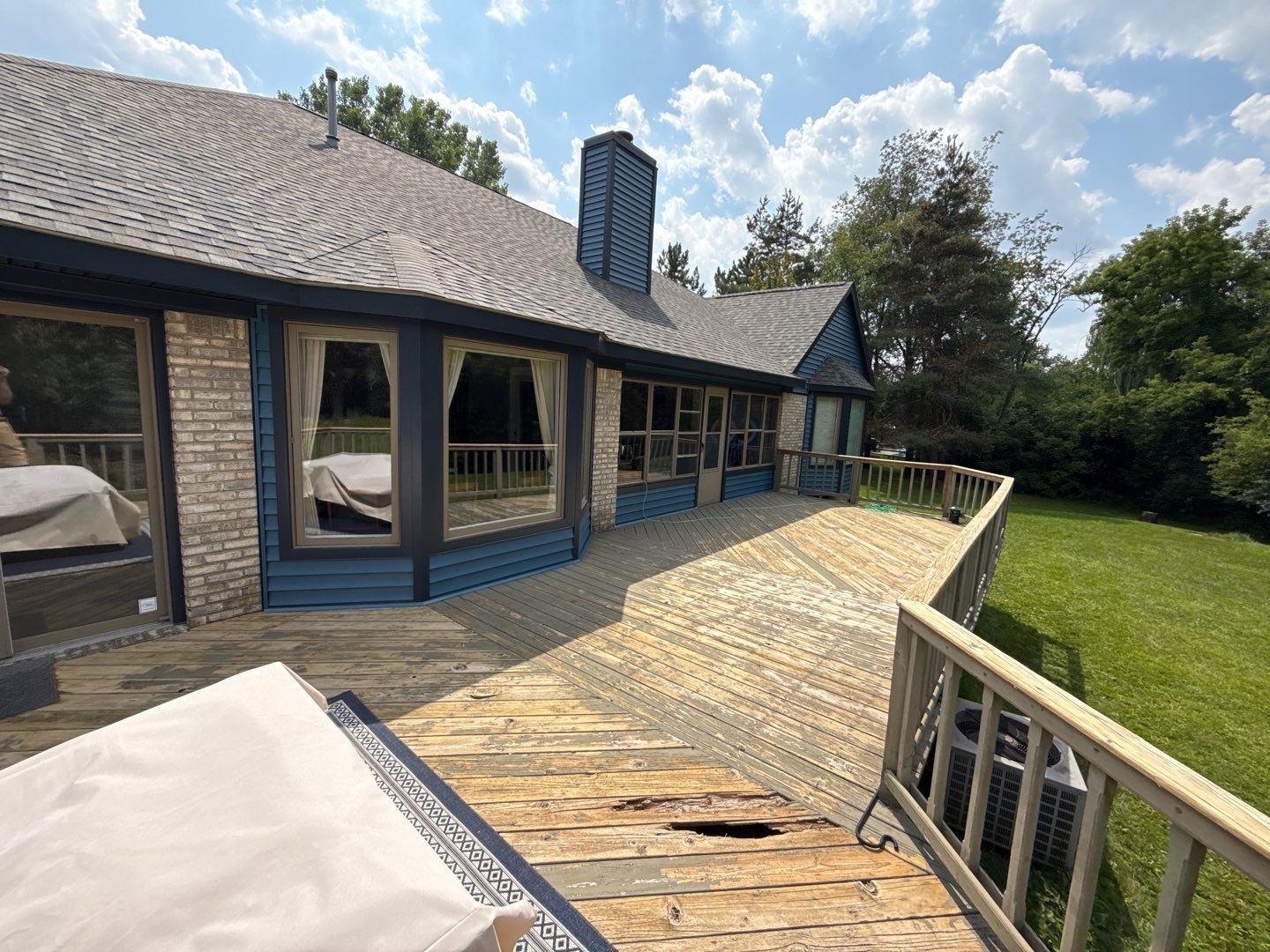 Siding Replacement using Alside Charter Oak D4.5" Laguna Blue by 180 Contractors