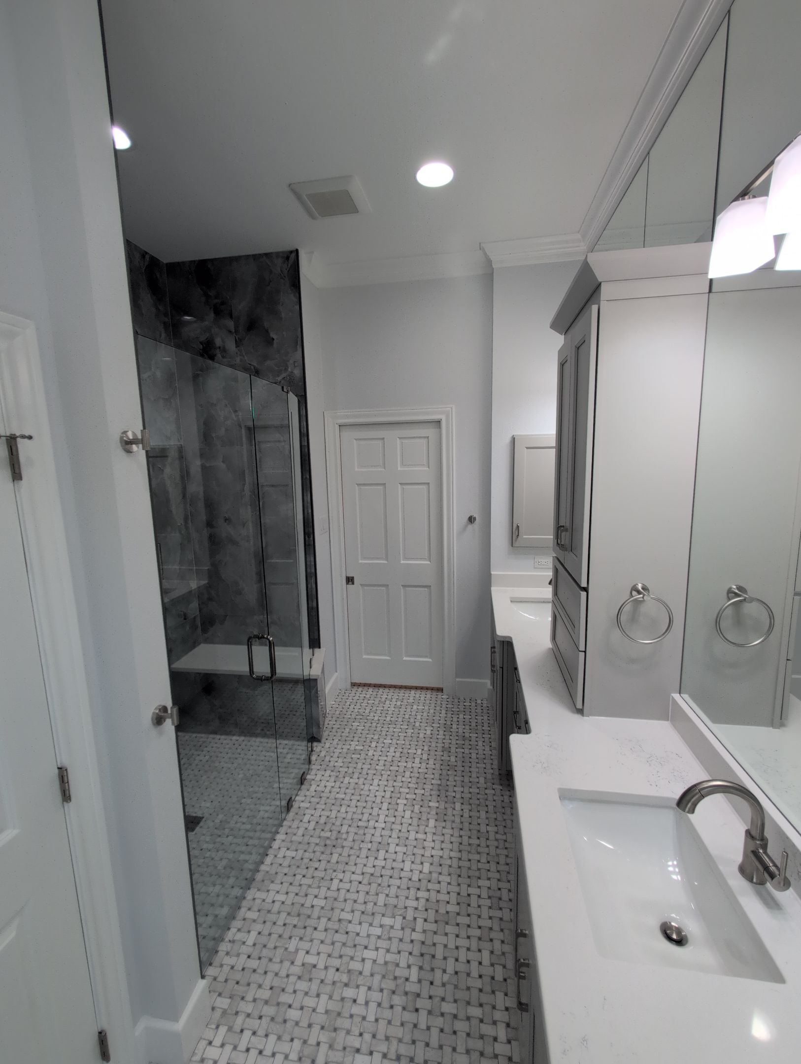 Walker Ranch Bathroom Remodel with Expanded Walk-In Shower and Custom Storage by Legacy Bath and Kitchen