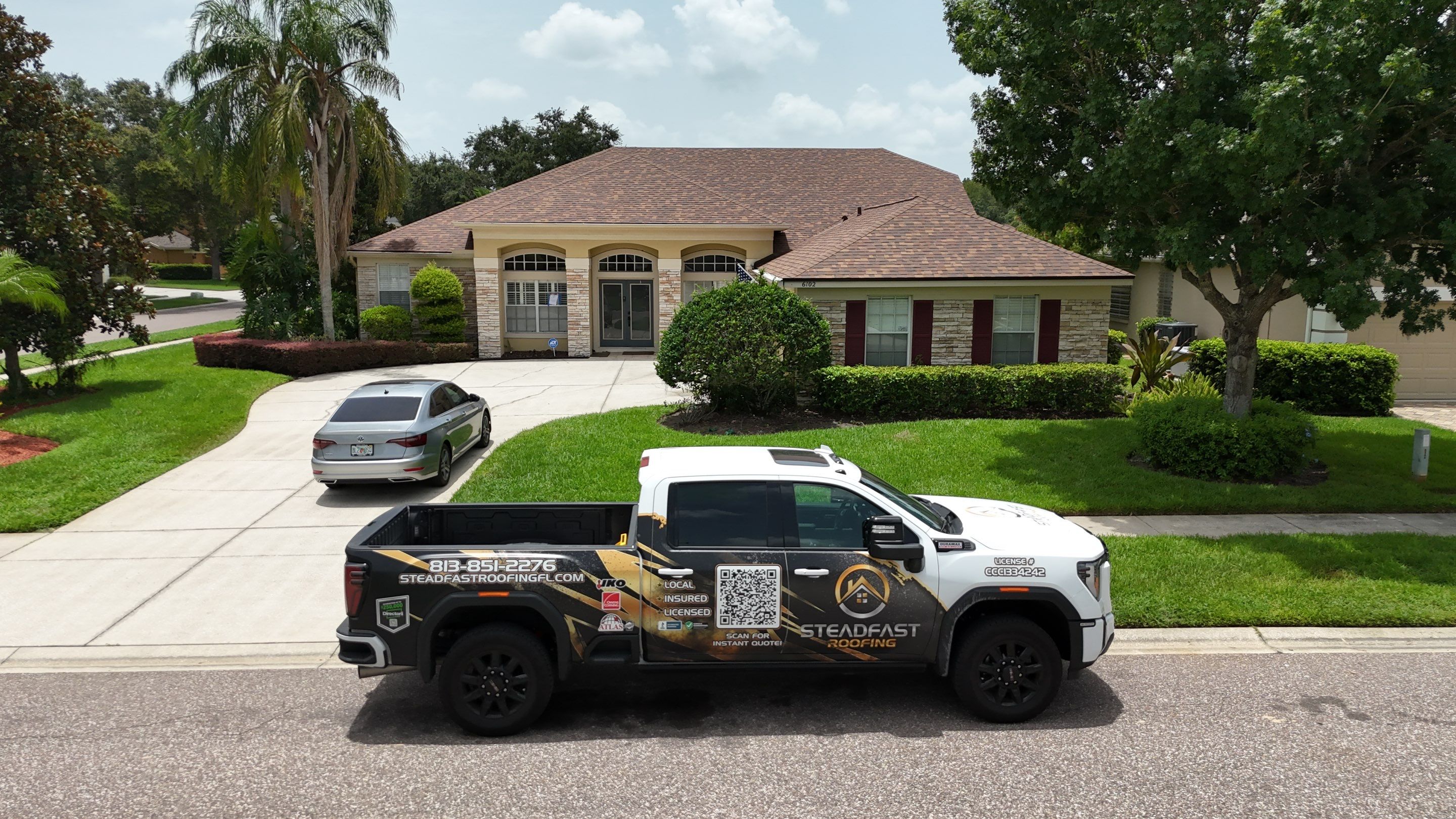 Roof Replacement in Lutz, FL by Steadfast Roofing 