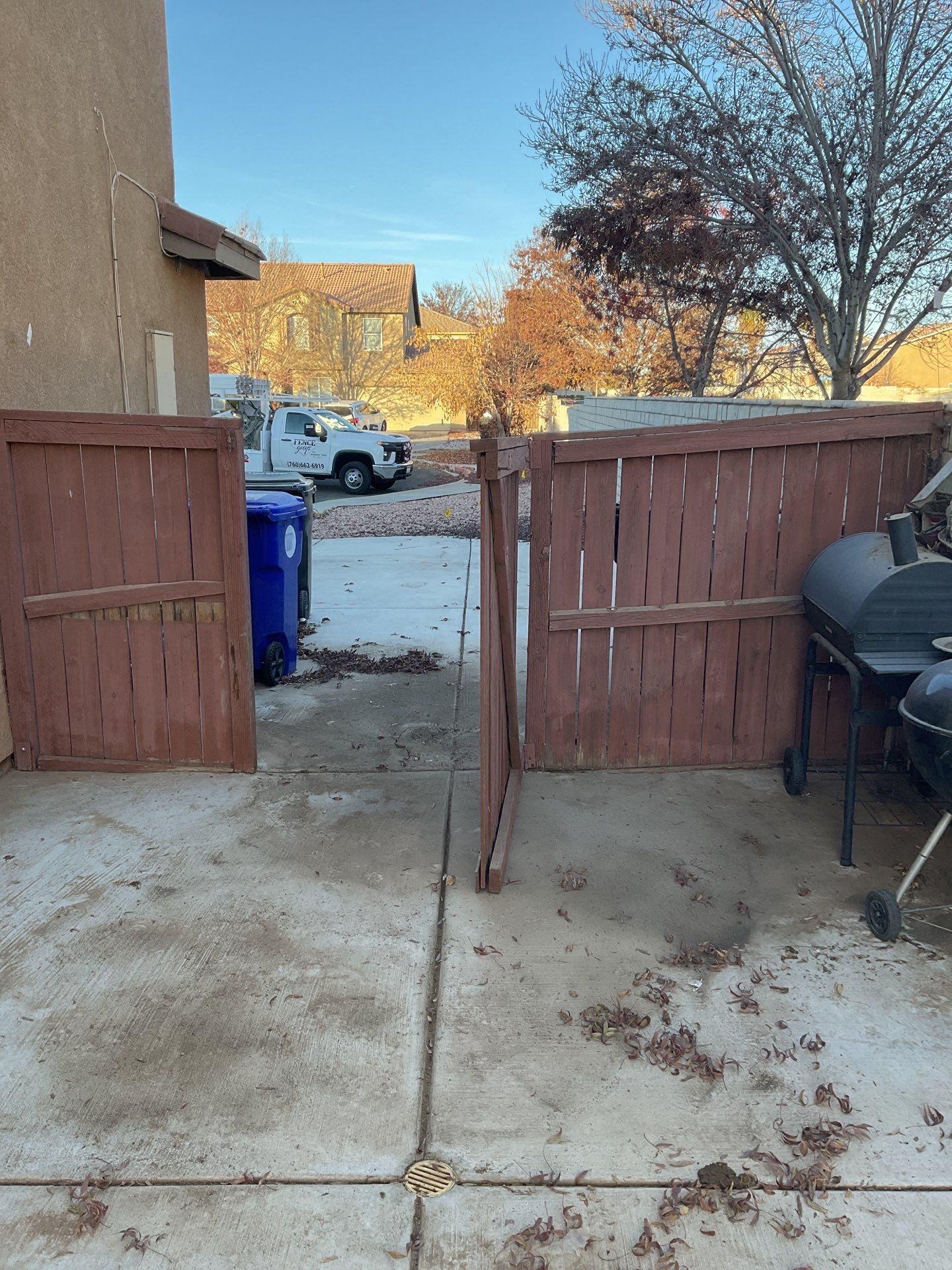 Fence installation using wood by Fence Guys Inc.