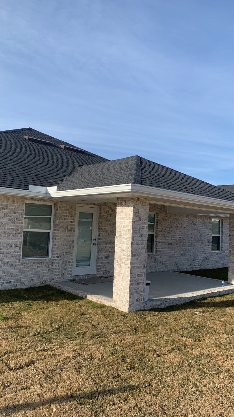 Seamless Gutter Installation Using White K-Style Gutters by Gutter Professors