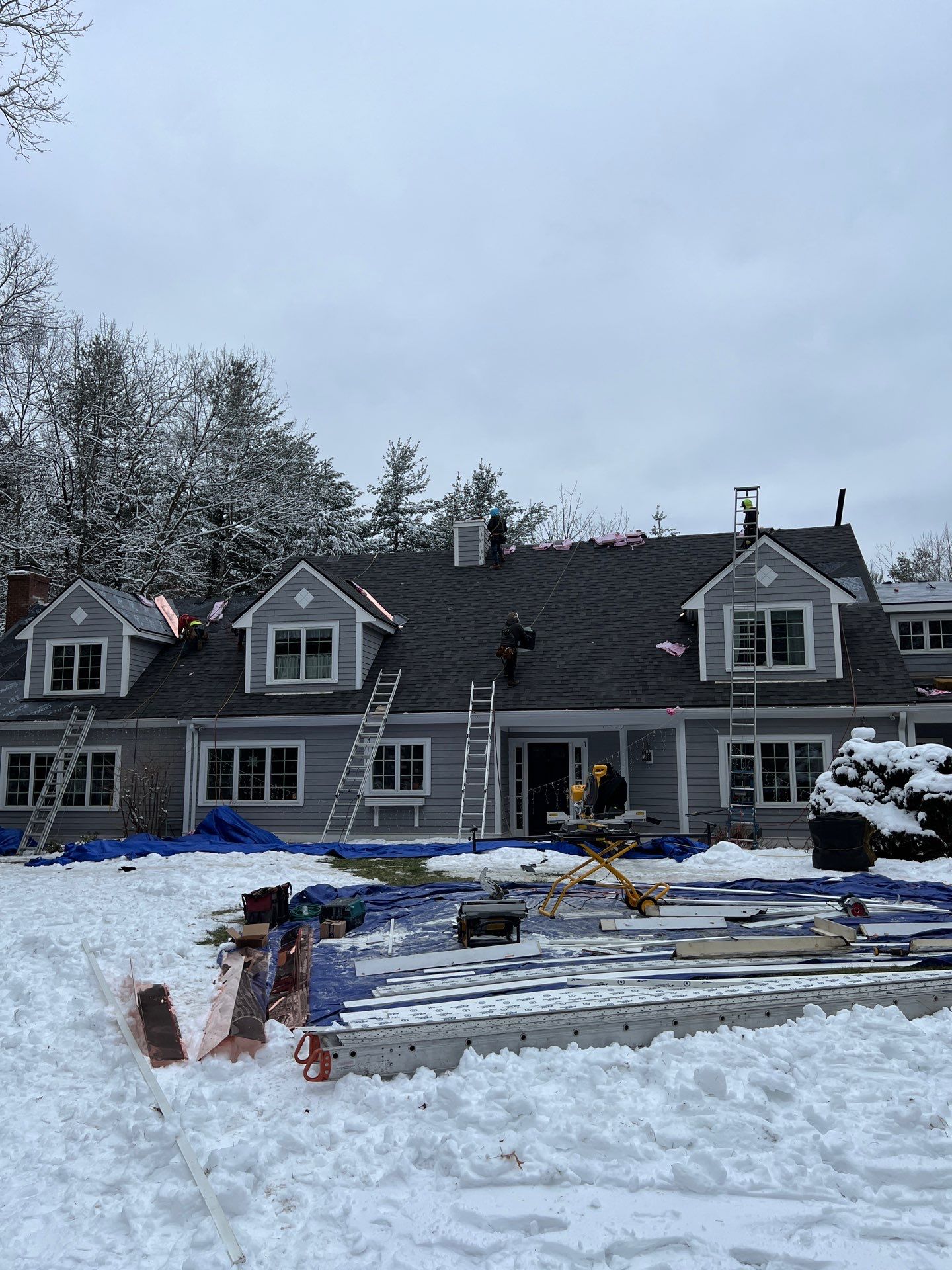 Carlisle Roofing Installation using Owens Corning Shingles and Copper by Mighty Dog Roofing of Greater Middlesex County