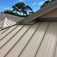 24ga 1.5" Snap-Lock Sierra Tan by Total Roofing System The Metal Roof Experts