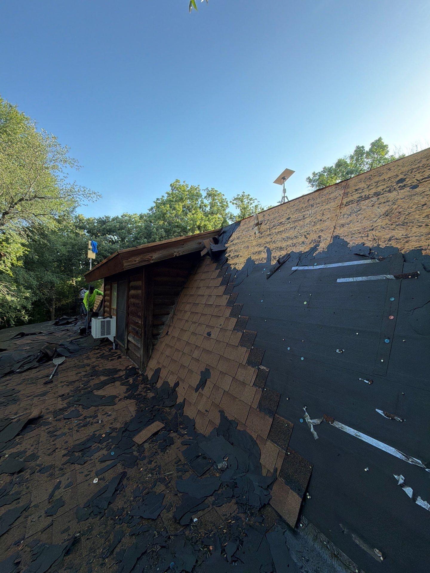 Fort Worth Log Home Roof Replacement and Gutter System Service by Performance 1 Roofing