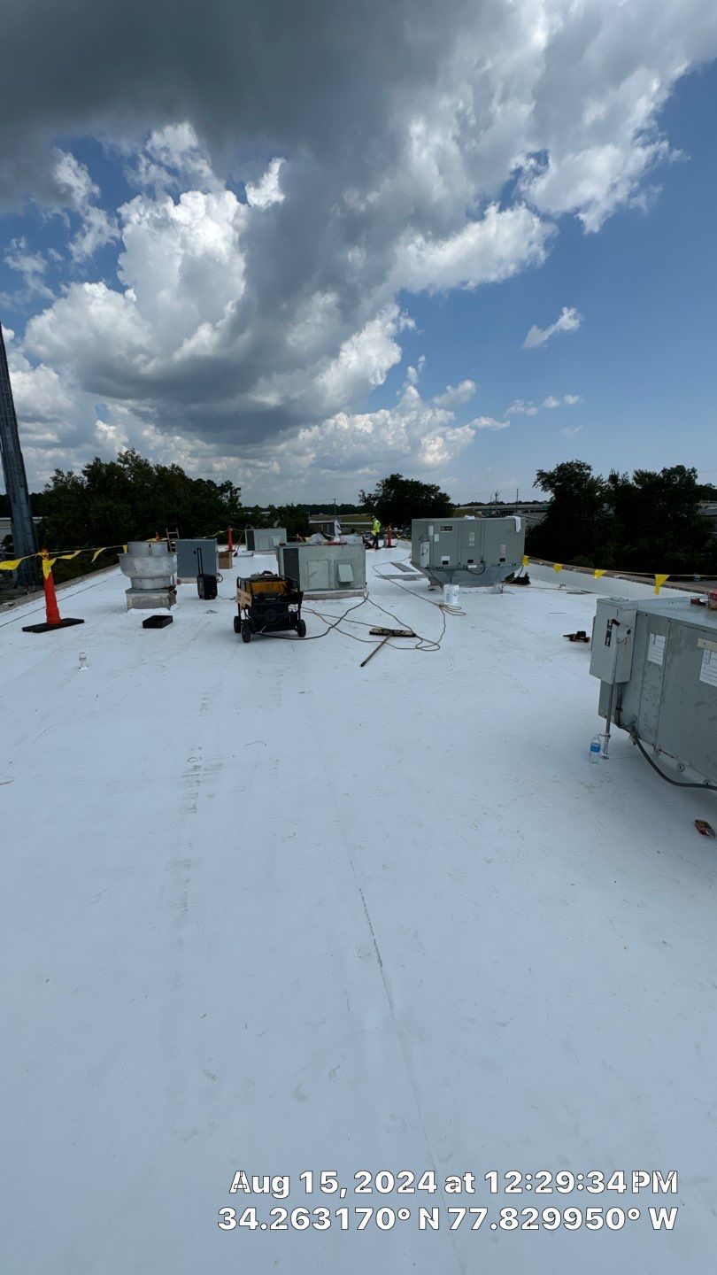 PVC Commercial Roof Installation- Wilmington, NC by Summit Roofing 