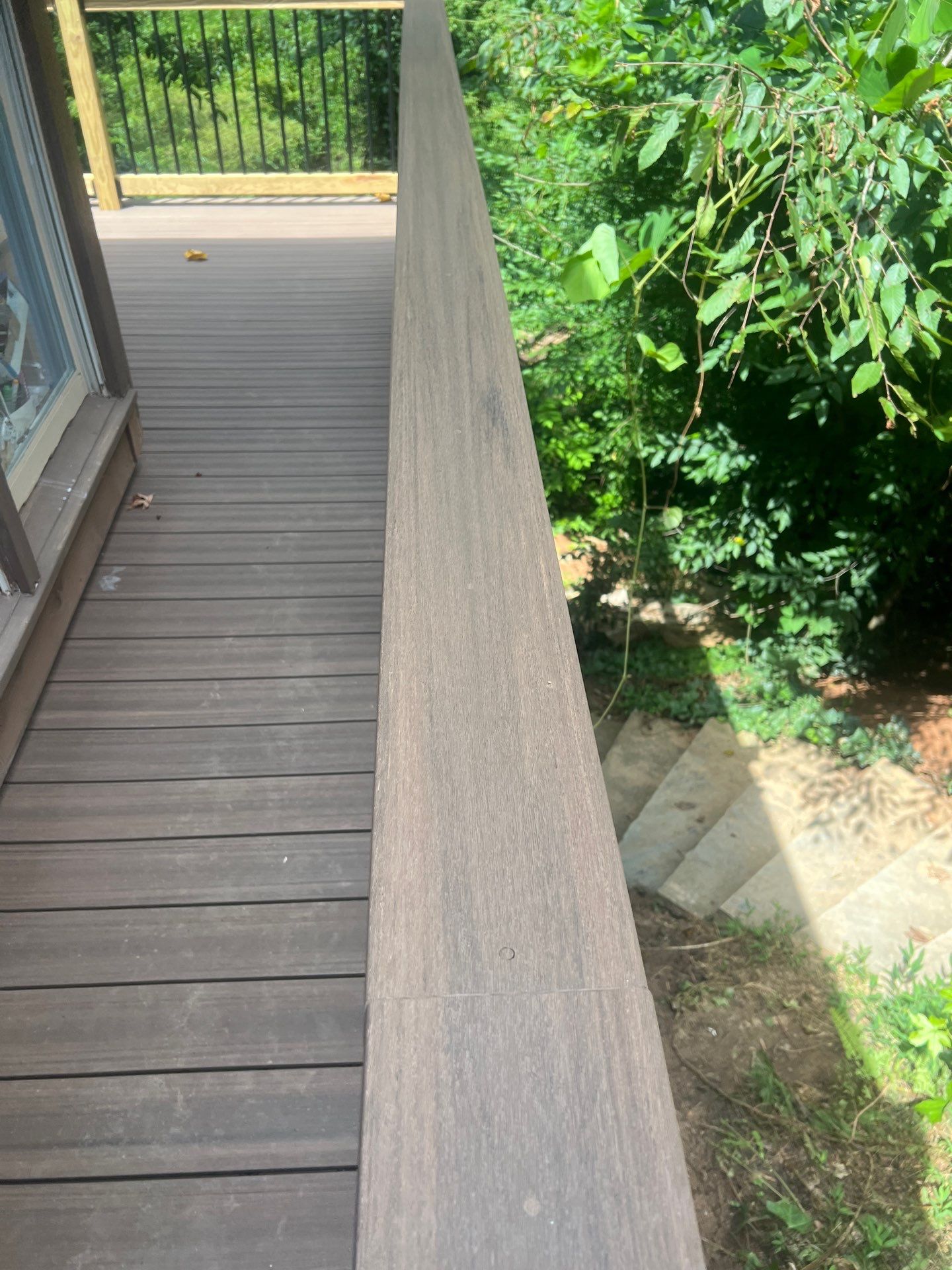 Atlanta, GA Front Porch Deck Rebuild using Timbertech and Pressure Treated Pine by Nelson Exteriors 