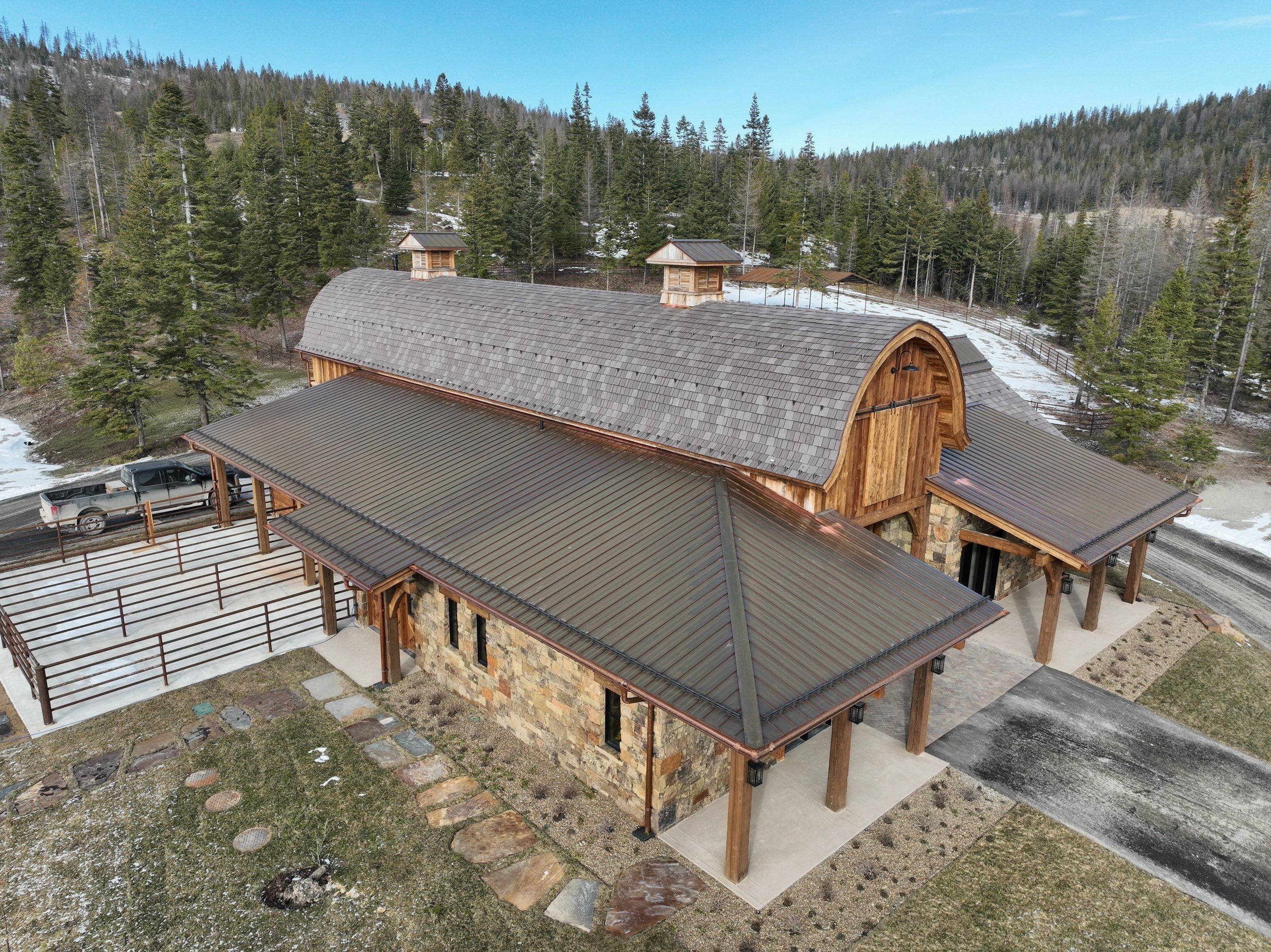 Horse Barn Install  by Montana Roofing Solutions
