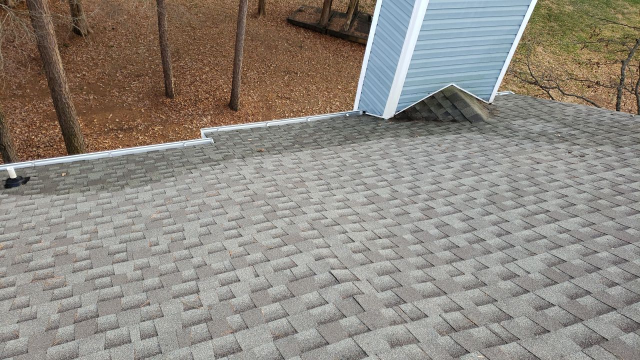 Gutter Cleaning using water by Power Wash Masters LLC