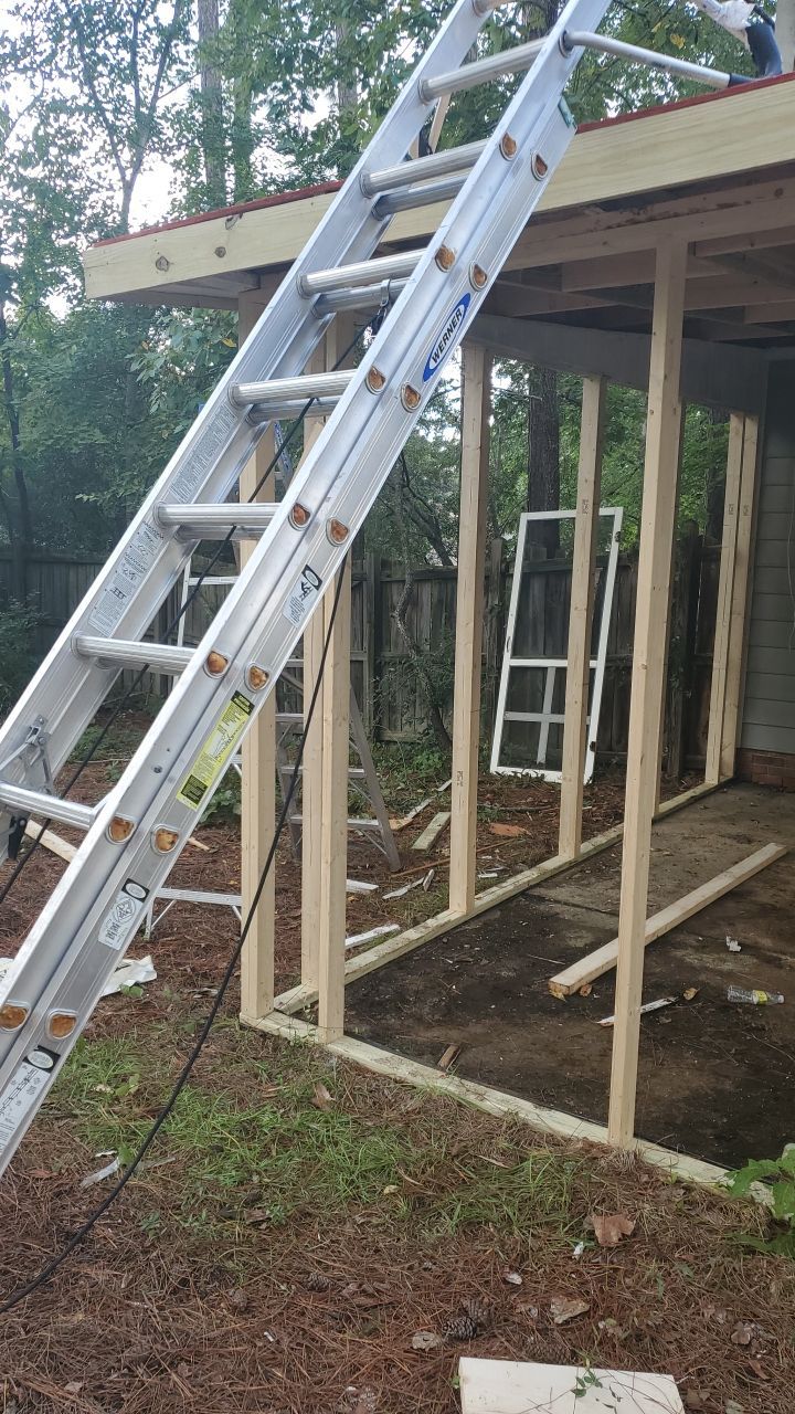 Residential Roofing and Porch Rebuild using Owens Corning Duration Shingles by Indigo State Roofing