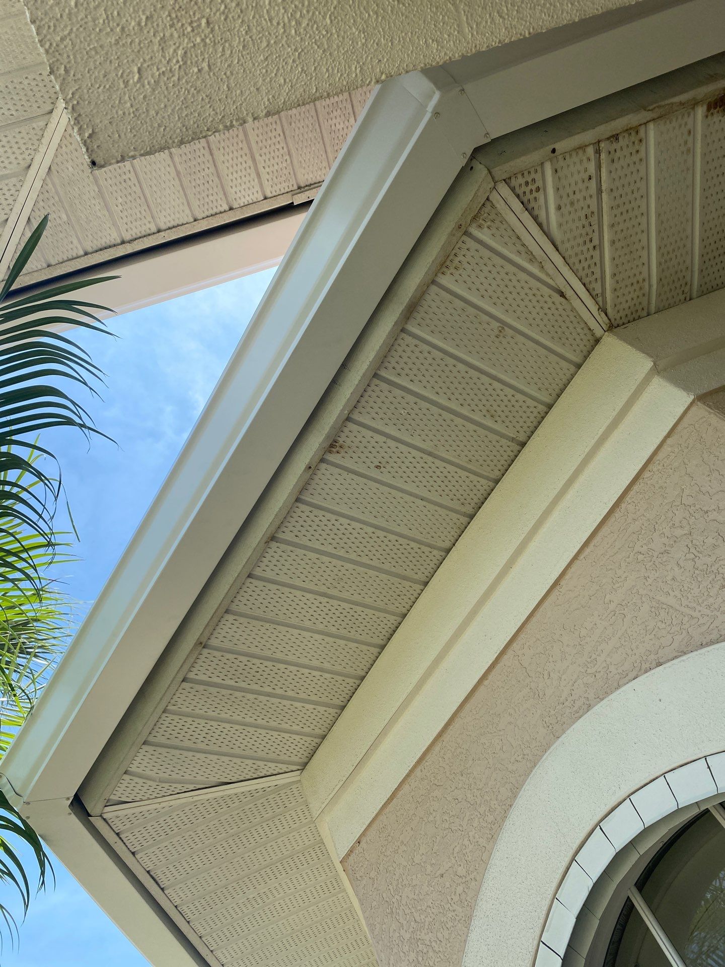 Seamless Gutter Upgrade Before & After in Bonita Springs FL by Gutter Professors