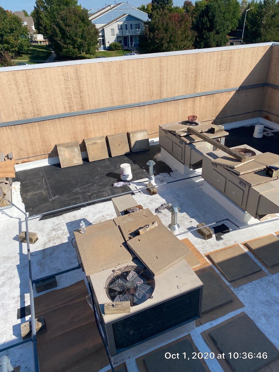 Commercial Roofing Installation using American Standard Coating - S  by A to Z Roofing