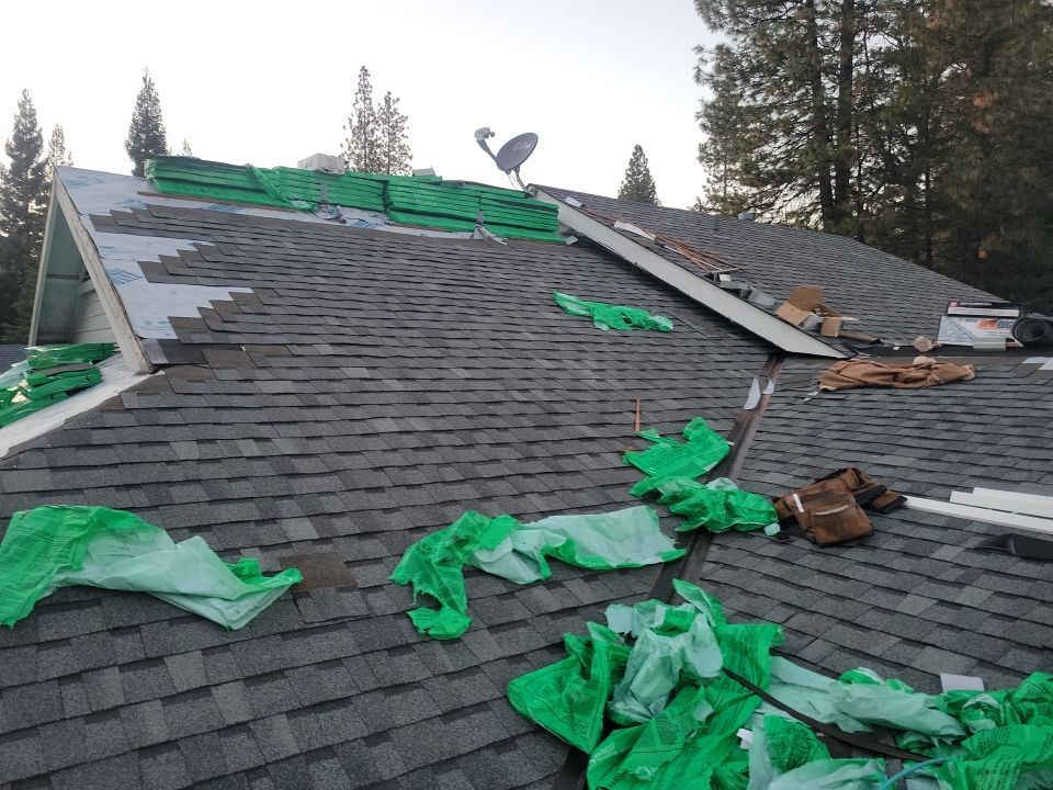 Attic Insulation, Roofing, and Solar for this in-town home by Byers Enterprises 