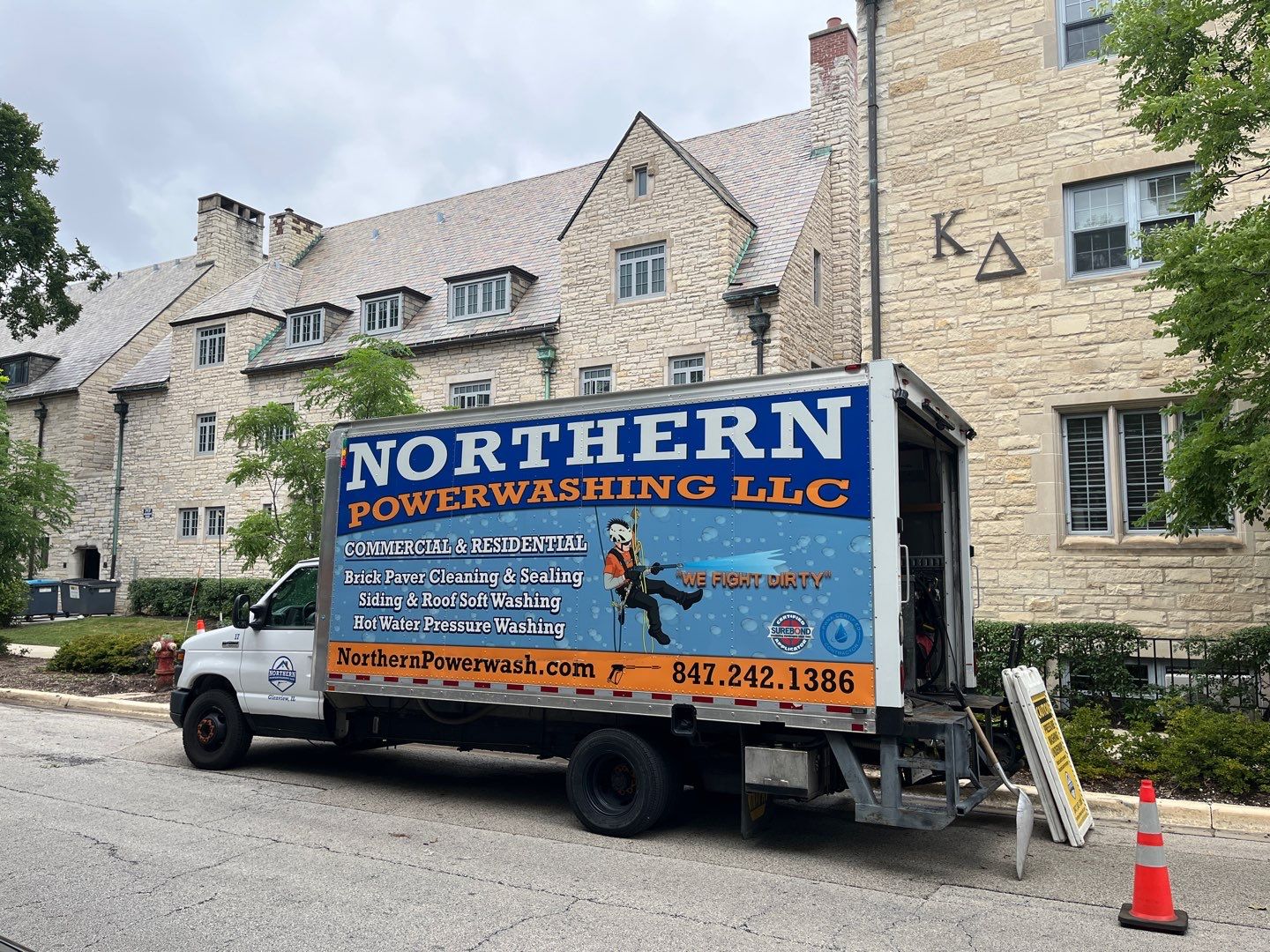 Brick paver cleaning. by Northern Power Washing LLC.