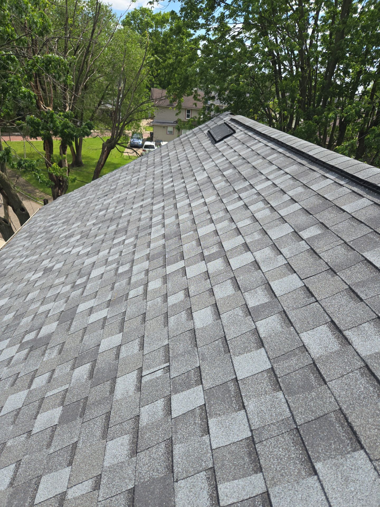 Atlas Pinnacle, Color, Coastal Granite, Drip Edge, Color, Black by Eagle Eye Roofing