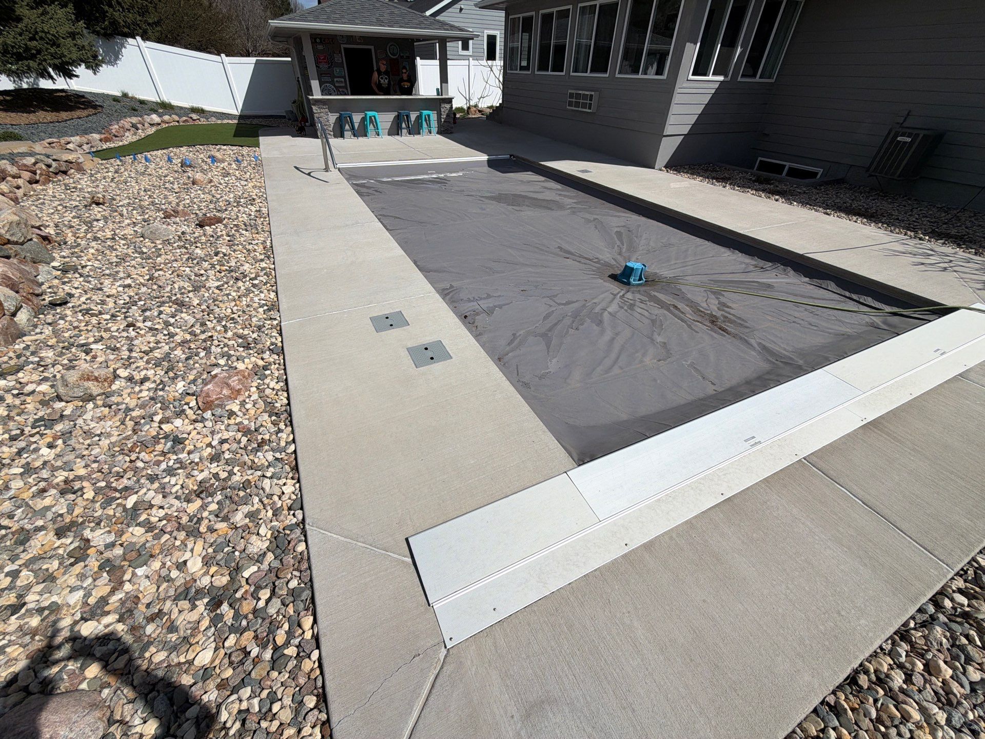 Silver Creek Flak Coating for Patio and Entry Steps in Sioux Falls by Select Painting, Coatings & Garage Cabinets