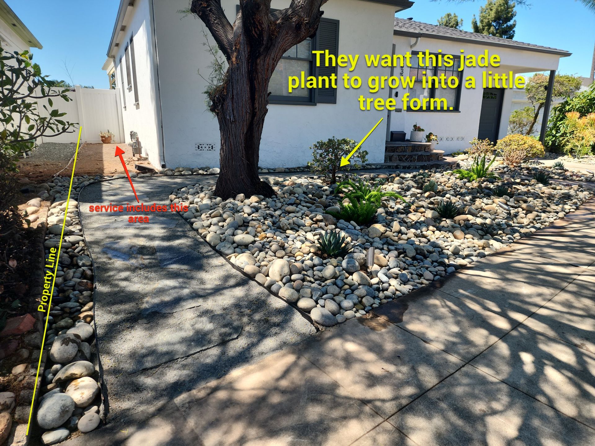Xeriscape Transformation with River Rock and Irrigation in San Diego by Yard Techs