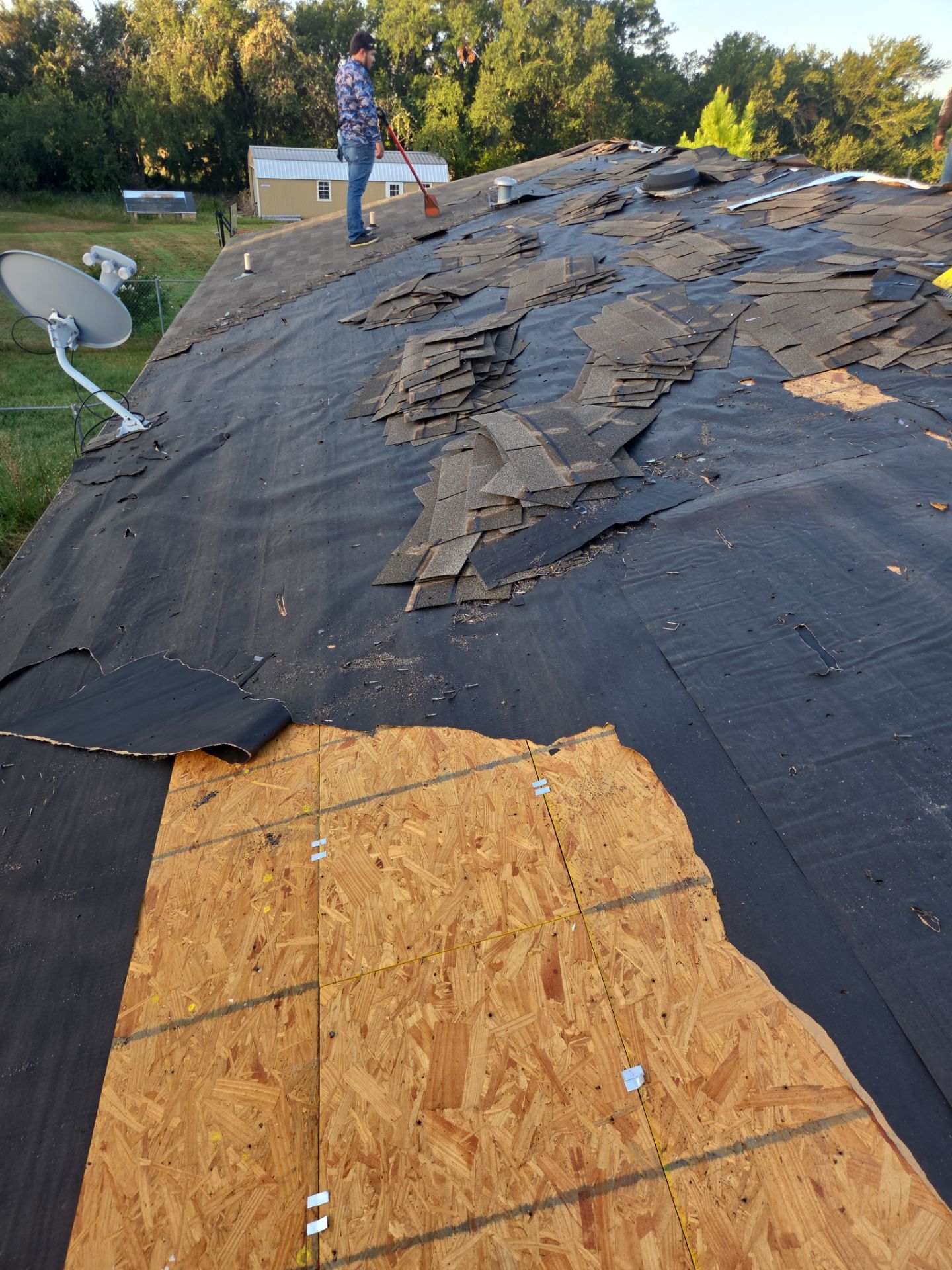 Project in Weatherford by Lonestar Roofing and Restoration LLC.