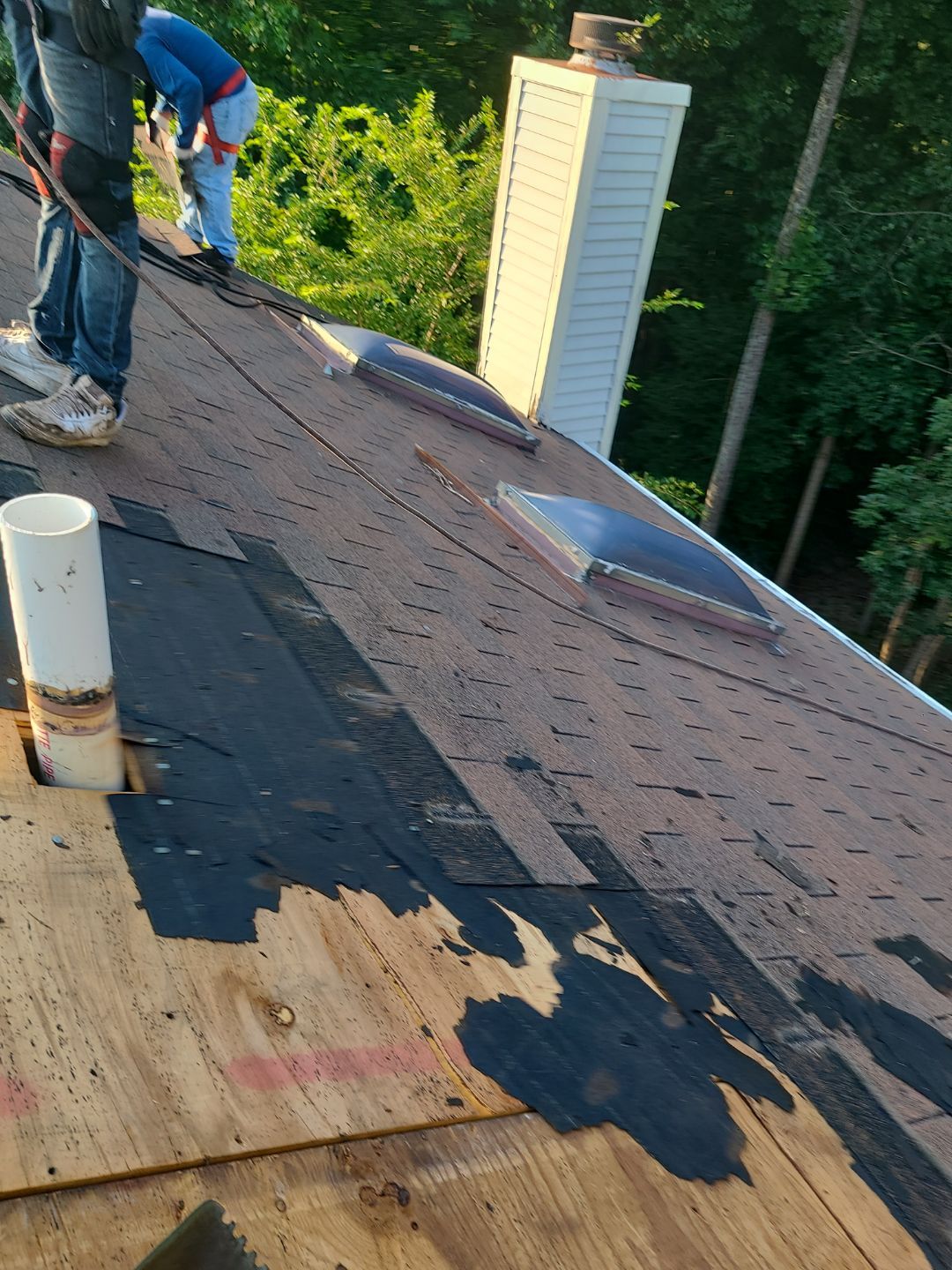 Montclair: Roof Installation with CertainTeed Landmark Designer Shingles in Burnt Sienna by RM Banning, Inc.