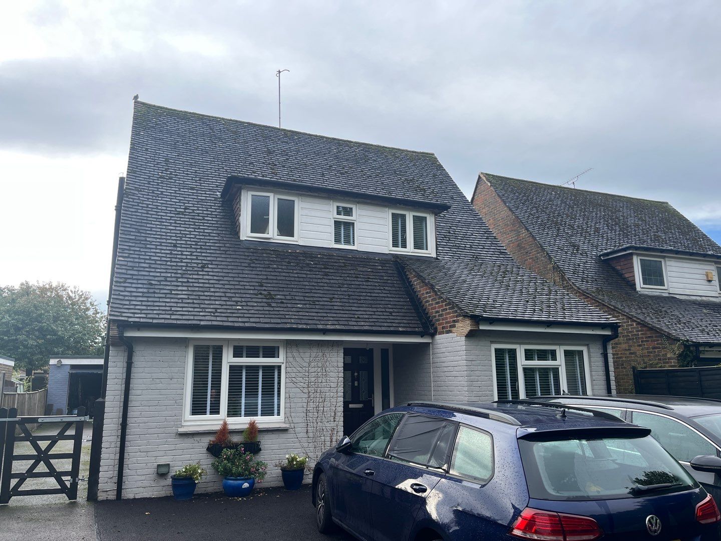 Roof Clean - Biocide Treatment using Honda 15lpm Low Pressure Washing Machine by Ges Exterior Cleaning ltd