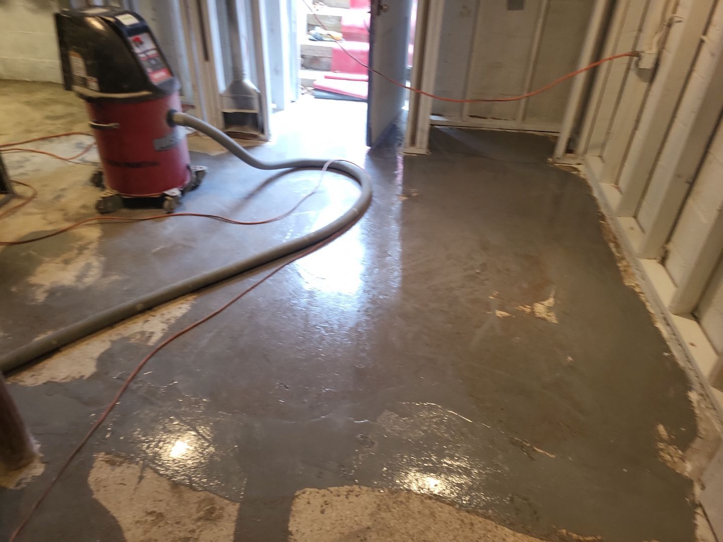 Basement Concrete Floor Coating with Penntek Flake System by Spectrum Painting, LLC