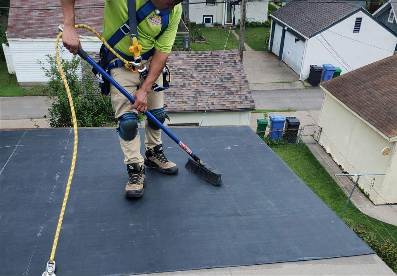 Flat Roof Project  by Honest Exteriors