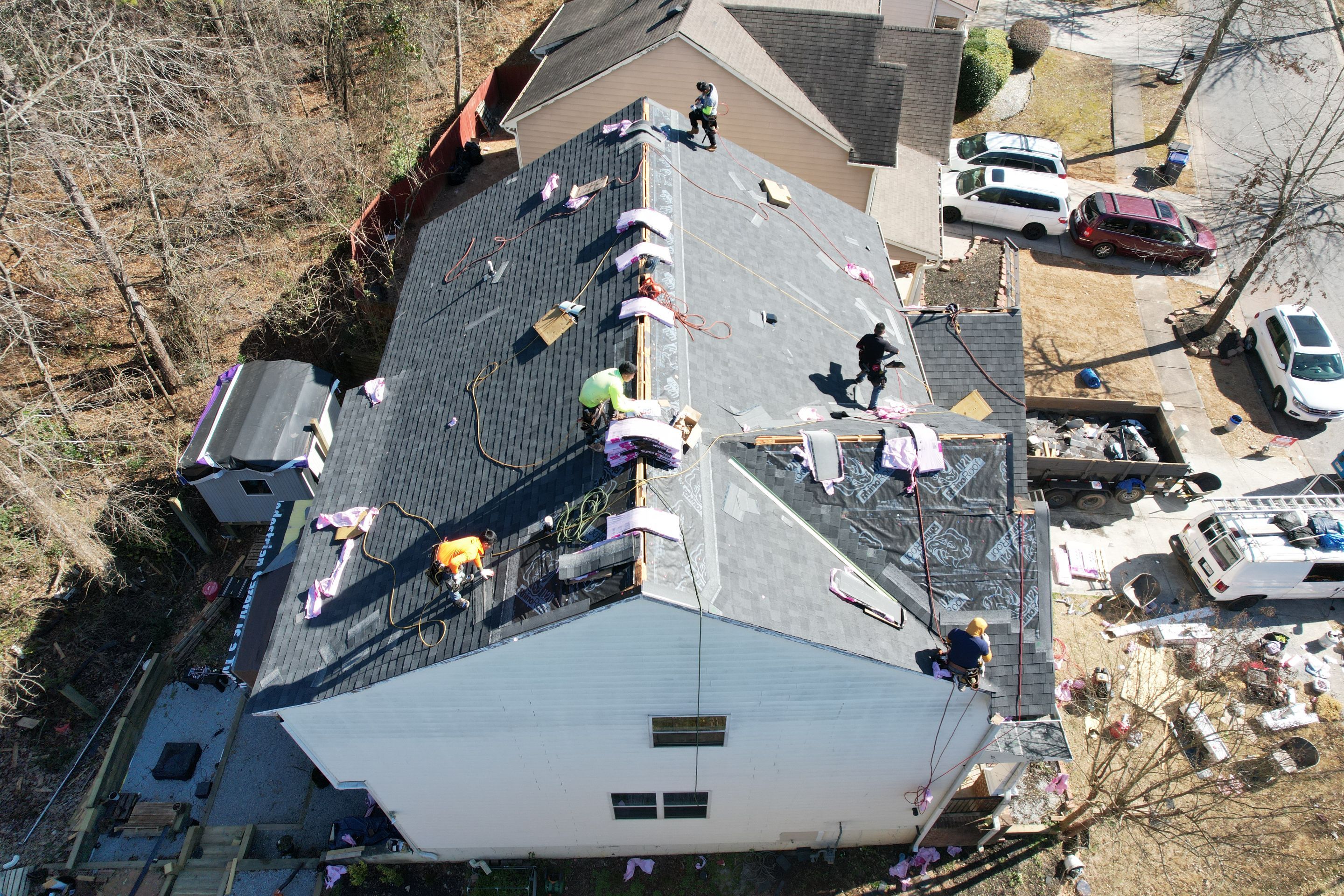 Residential Roofing Installation using Owens Corning by Inspector Roofing and Restoration