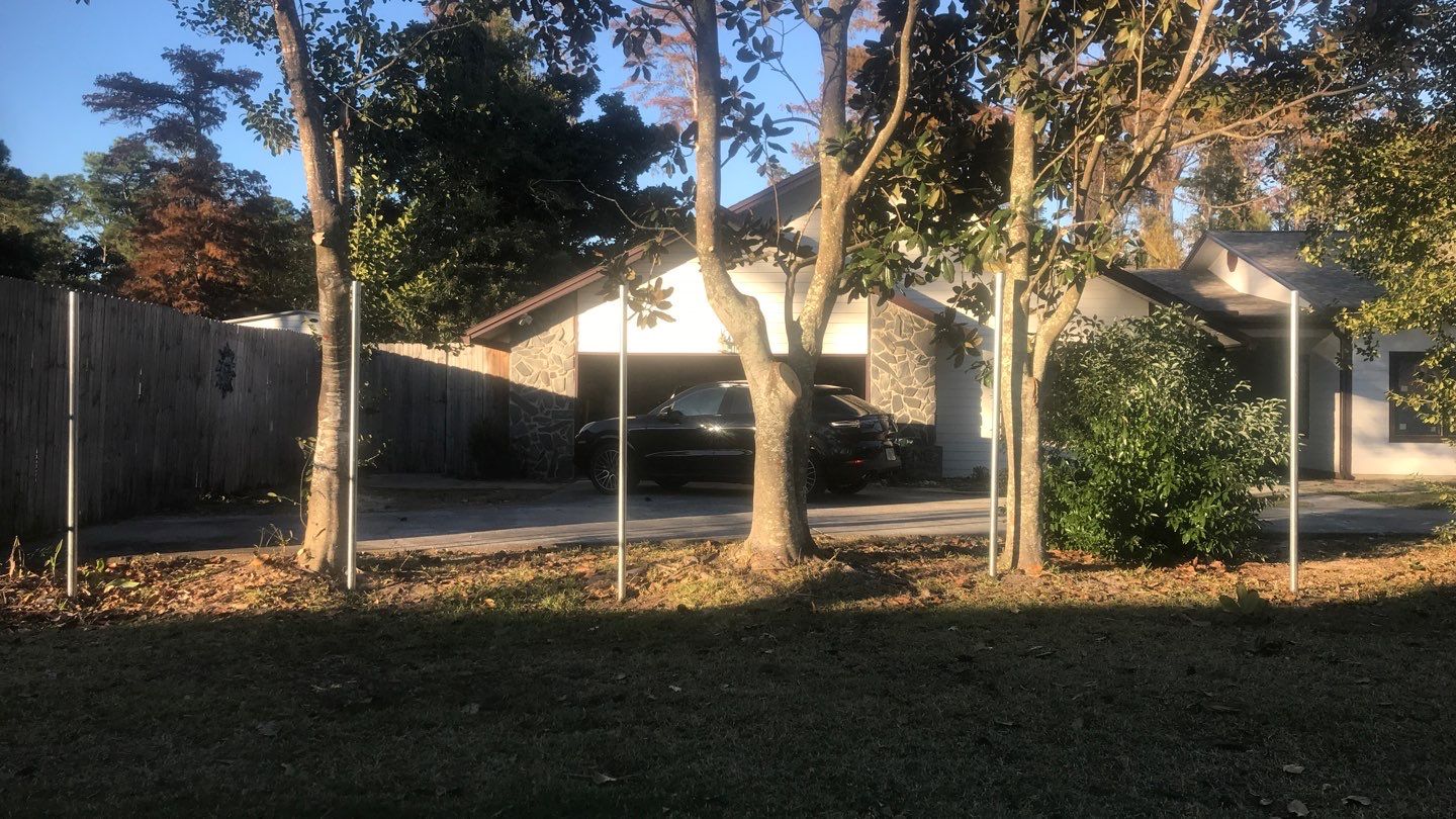 8' PRIVACY WOOD WITH 2 3/8 POUNDED POST  by Hip Square Fence Inc.