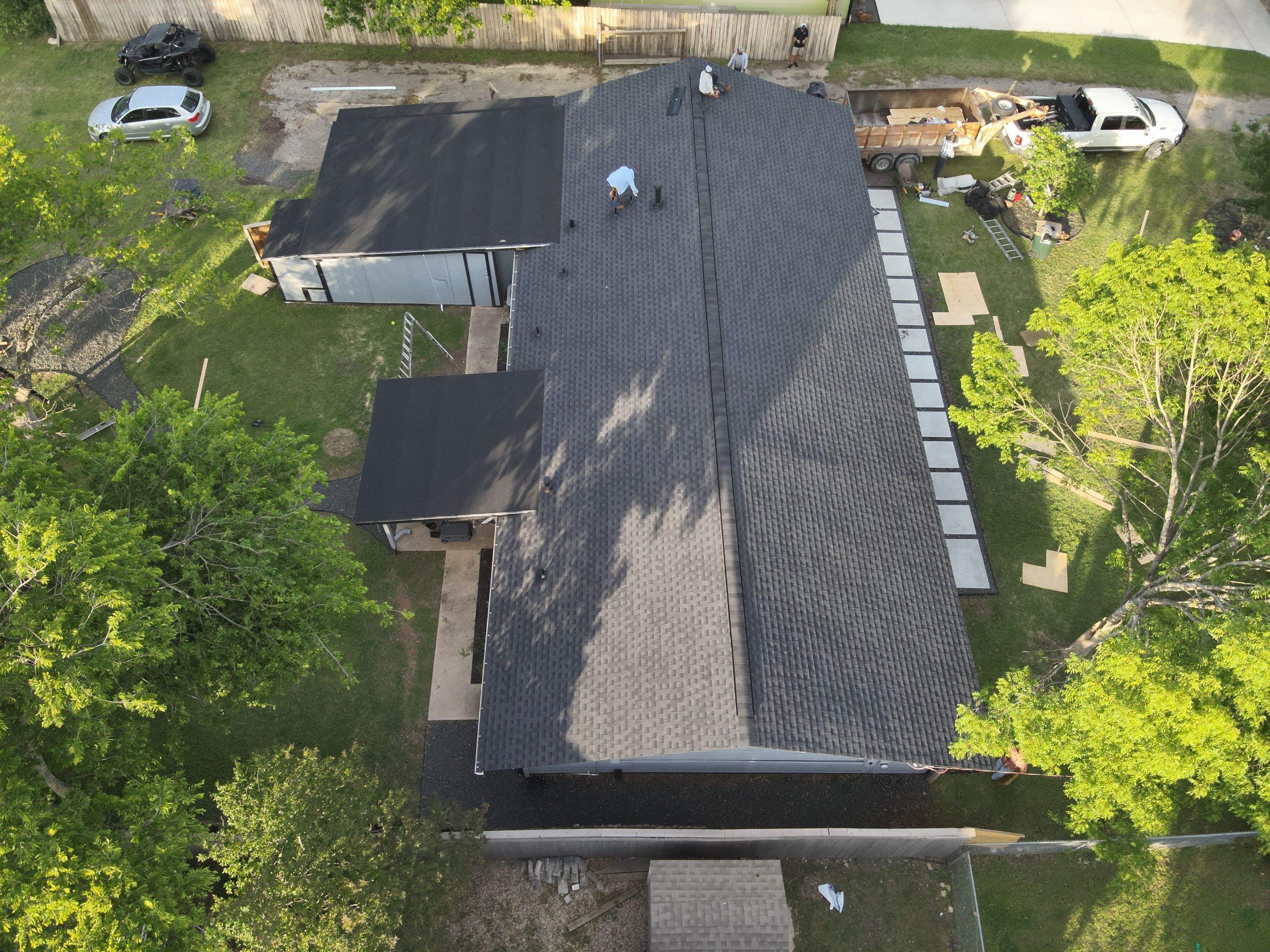 Residential Roof Replacement using GAF - HDZ - Charcoal by Action Exteriors Austin