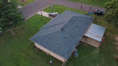 Residential Roofing Install - Atlas Pinnacle Pristine Shingles - Color Black Shadow 