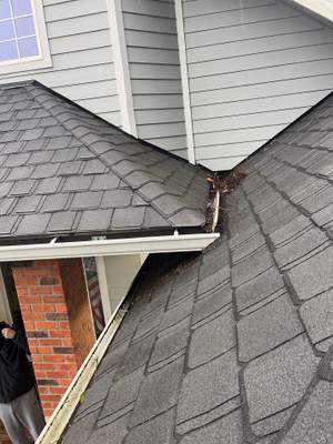 Residential Roof Repair in Progress in Poulsbo, WA