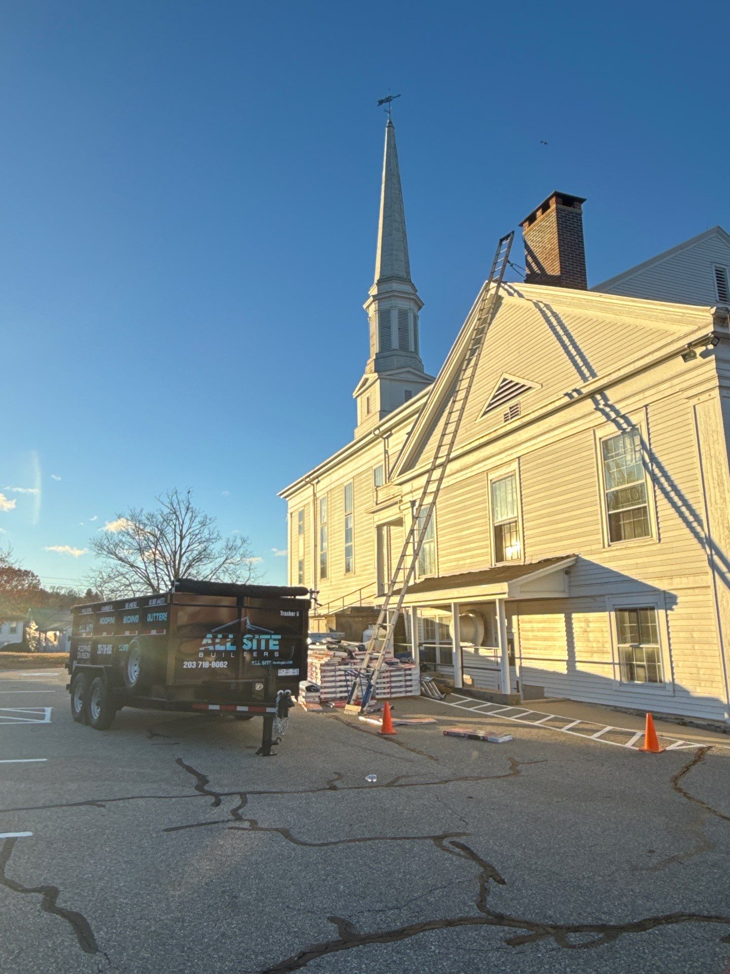 Congressional Church in East Hamptom  by All site builders LLC