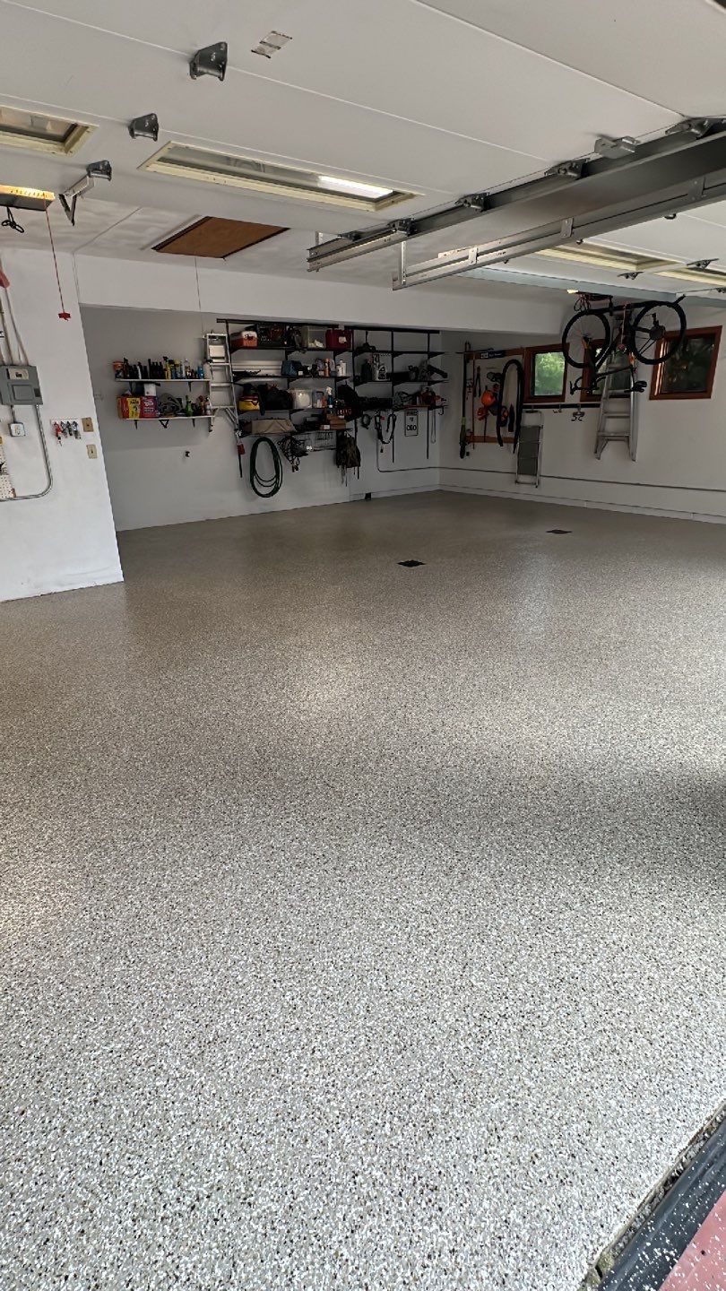 Garage + Porch Project in Pittsburgh by Floors in a Day, Inc