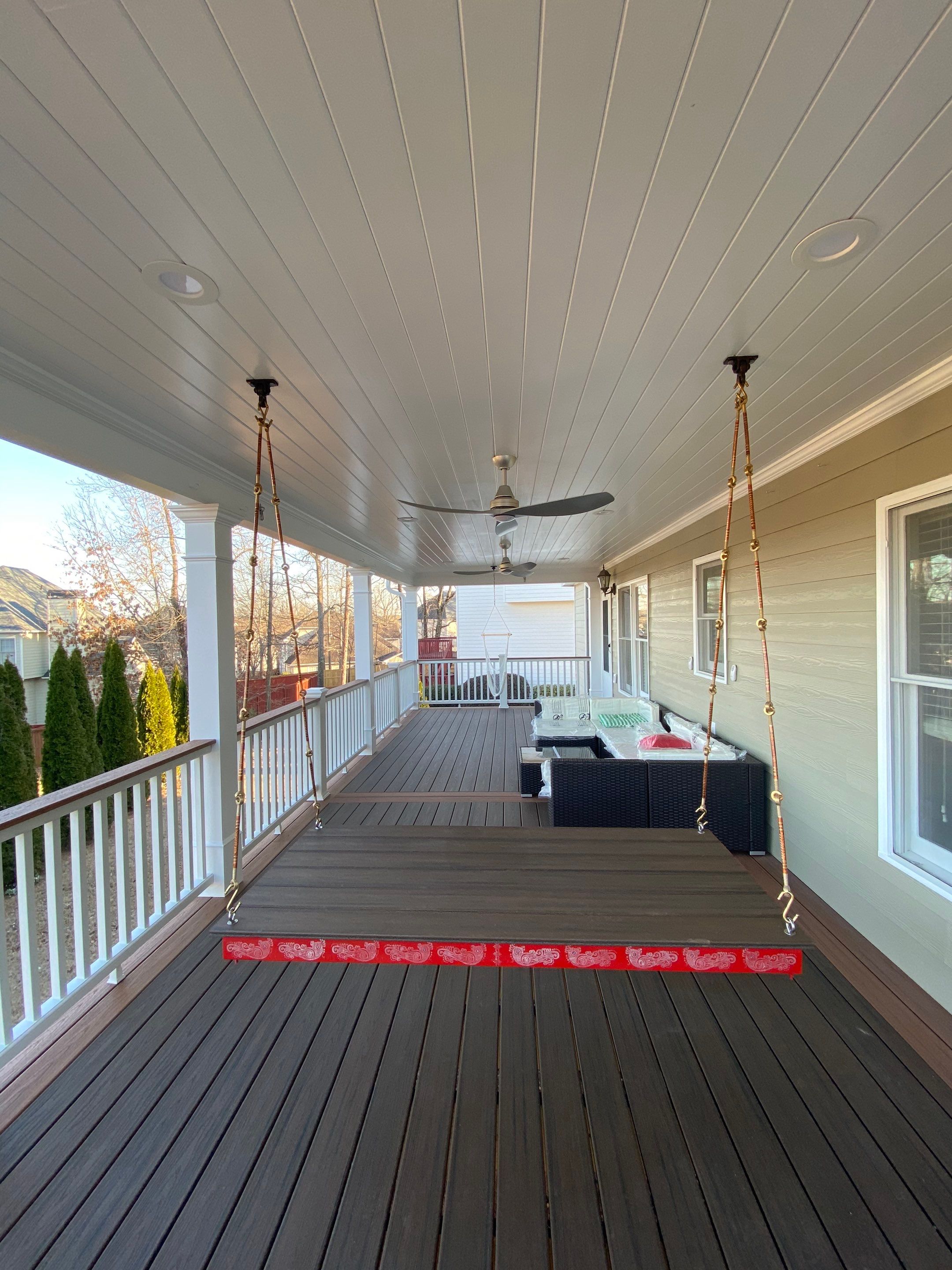 Custom Elevated Covered Porch Addition in Kennesaw by Swift Home Renovations 