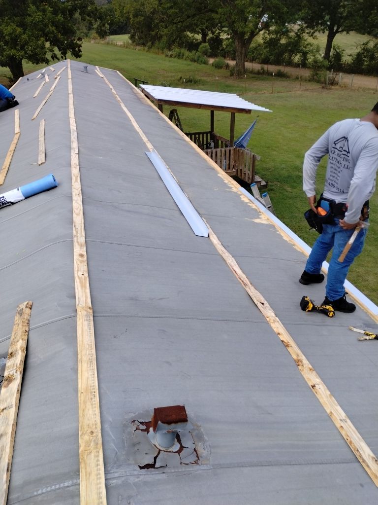 Residential Metal Roof Replacement: 26 GA. Galvalume by Hostetler Roofing