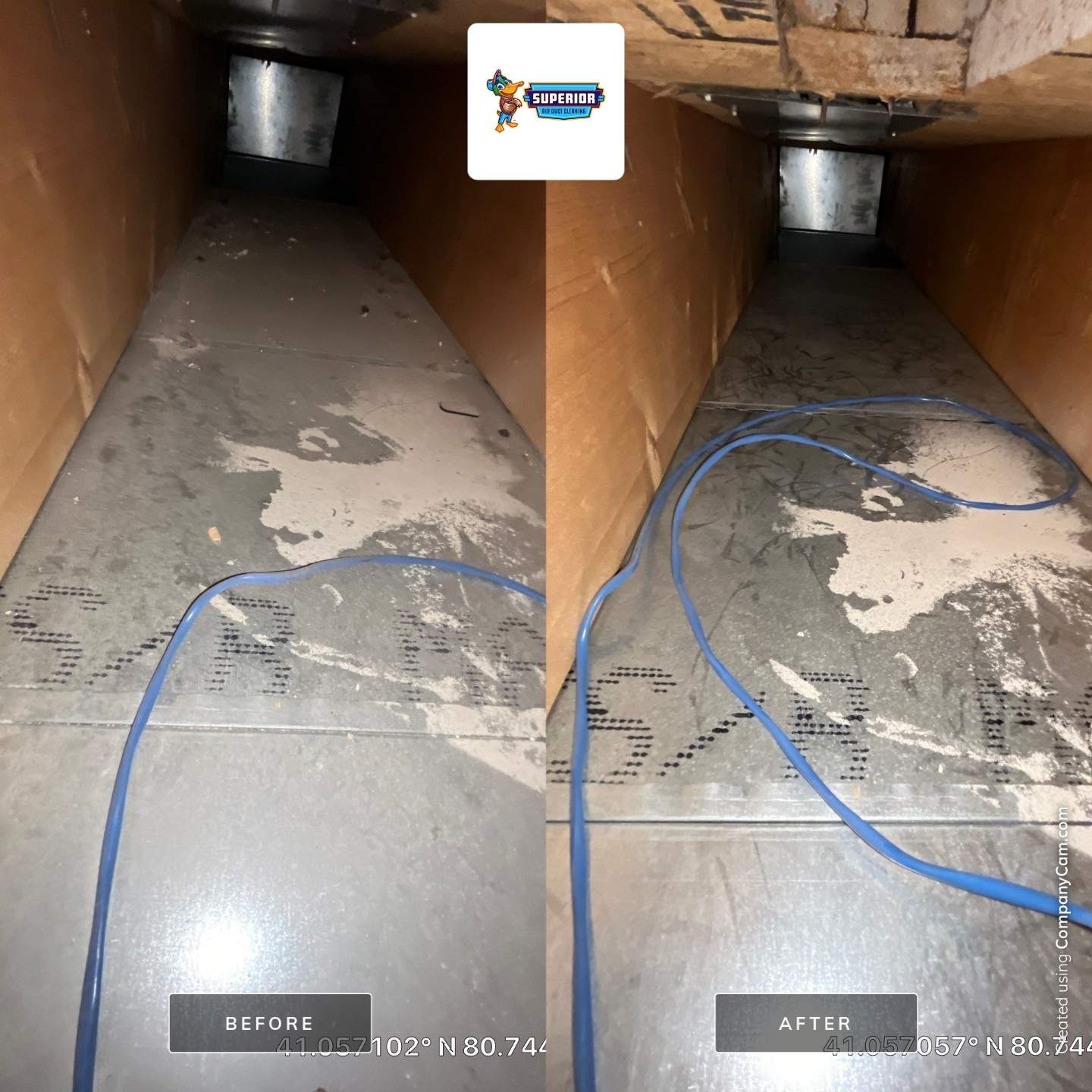 Air Duct Cleaning With a Vacuum Truck in Canfield, OH by Superior Air Duct Cleaning
