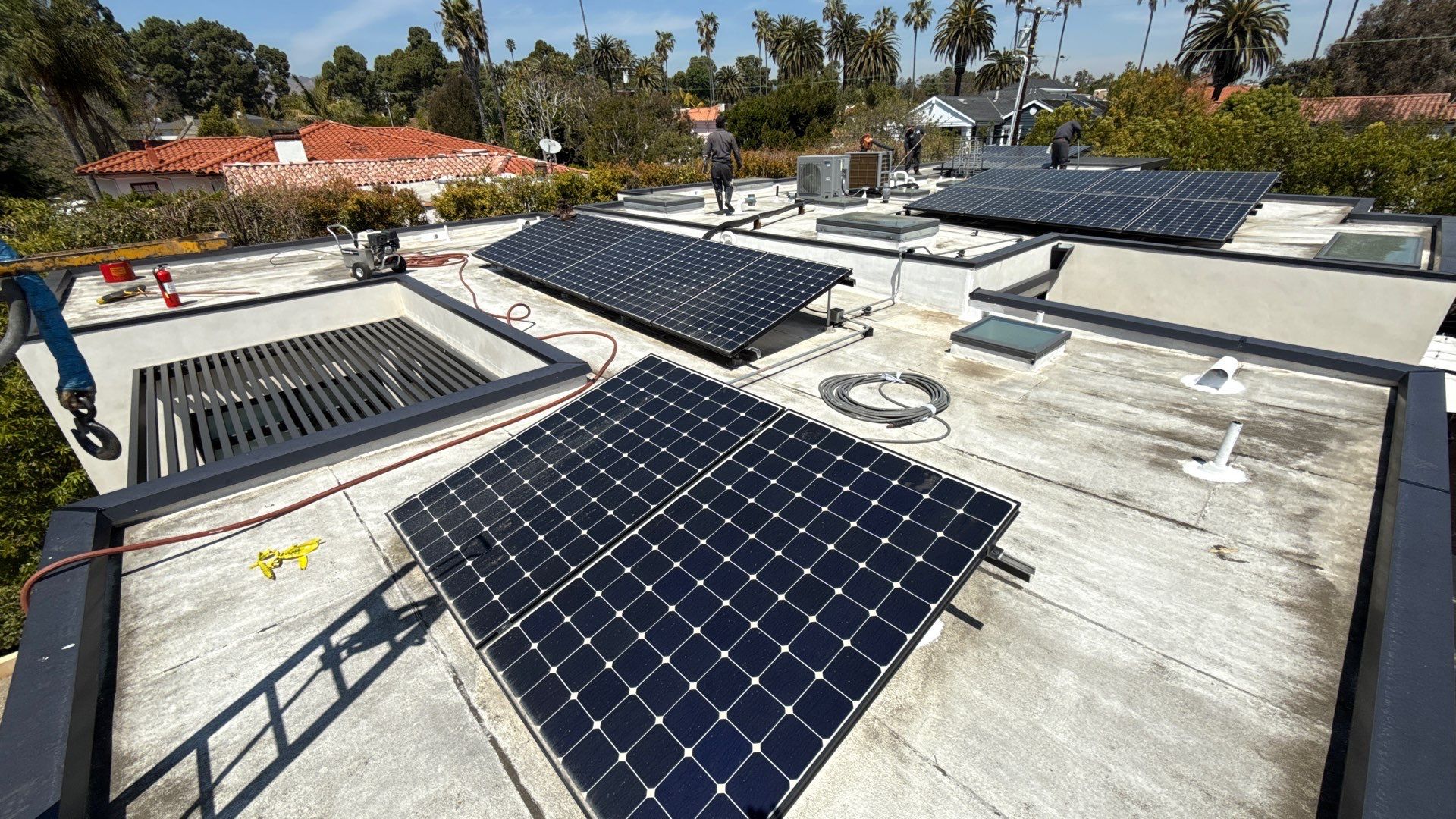 Silicone Membrane Installation using American Standard Coatings Silicone-S by Hull Brothers Roofing