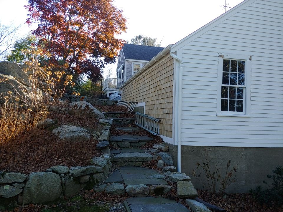 Gutter Installation using 6" Half Round Aluminum Gutter in Hingham, MA by Gutter Pro Enterprises