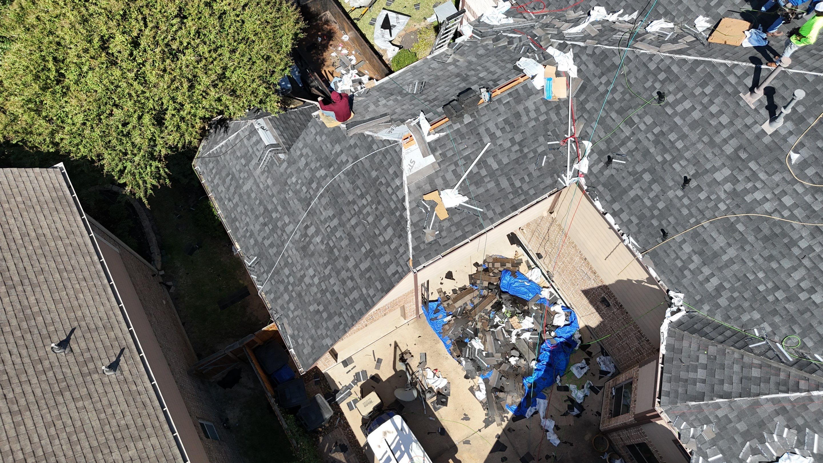Residential Roofing Installation using IKO Dynasty by Core Four Roofing