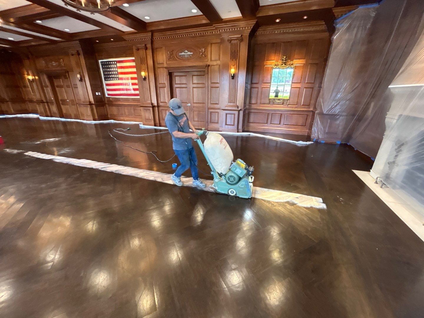 Patriotic Boys' School Refinish  by Footprints Floors of Nashville
