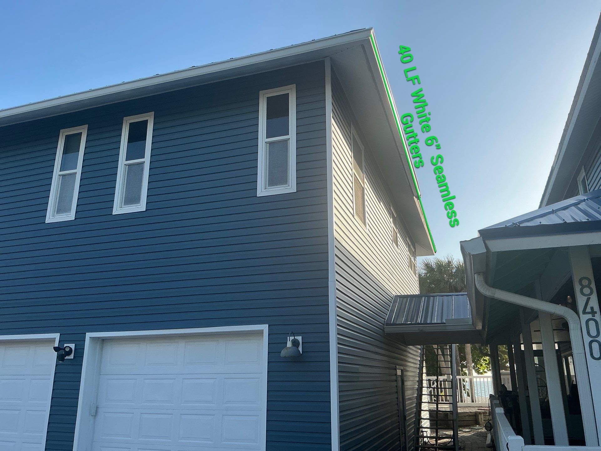 6-inch Seamless Gutters in Englewood FL by Gutter Professors