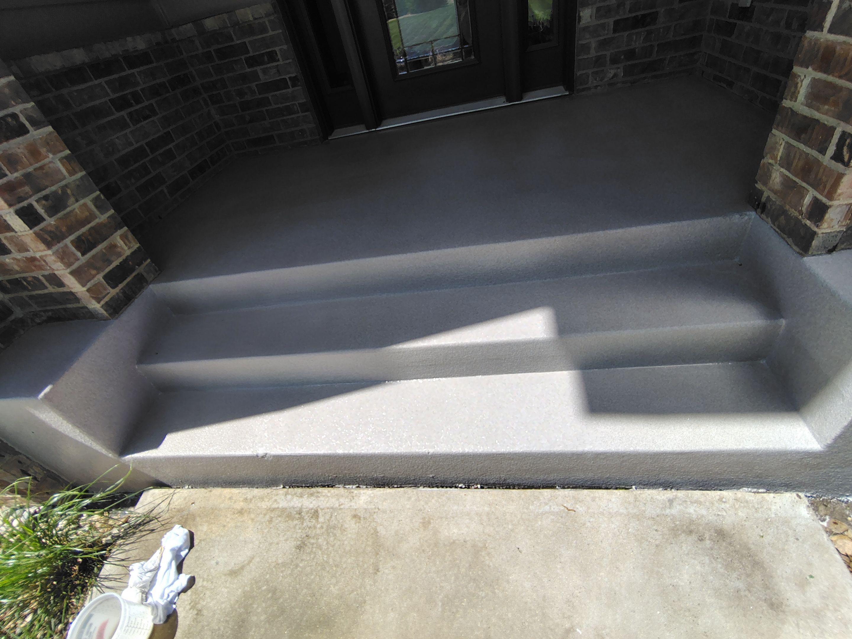 Front Porch Concrete Coating and Restoration in Harrisburg by Select Painting, Coatings & Garage Cabinets